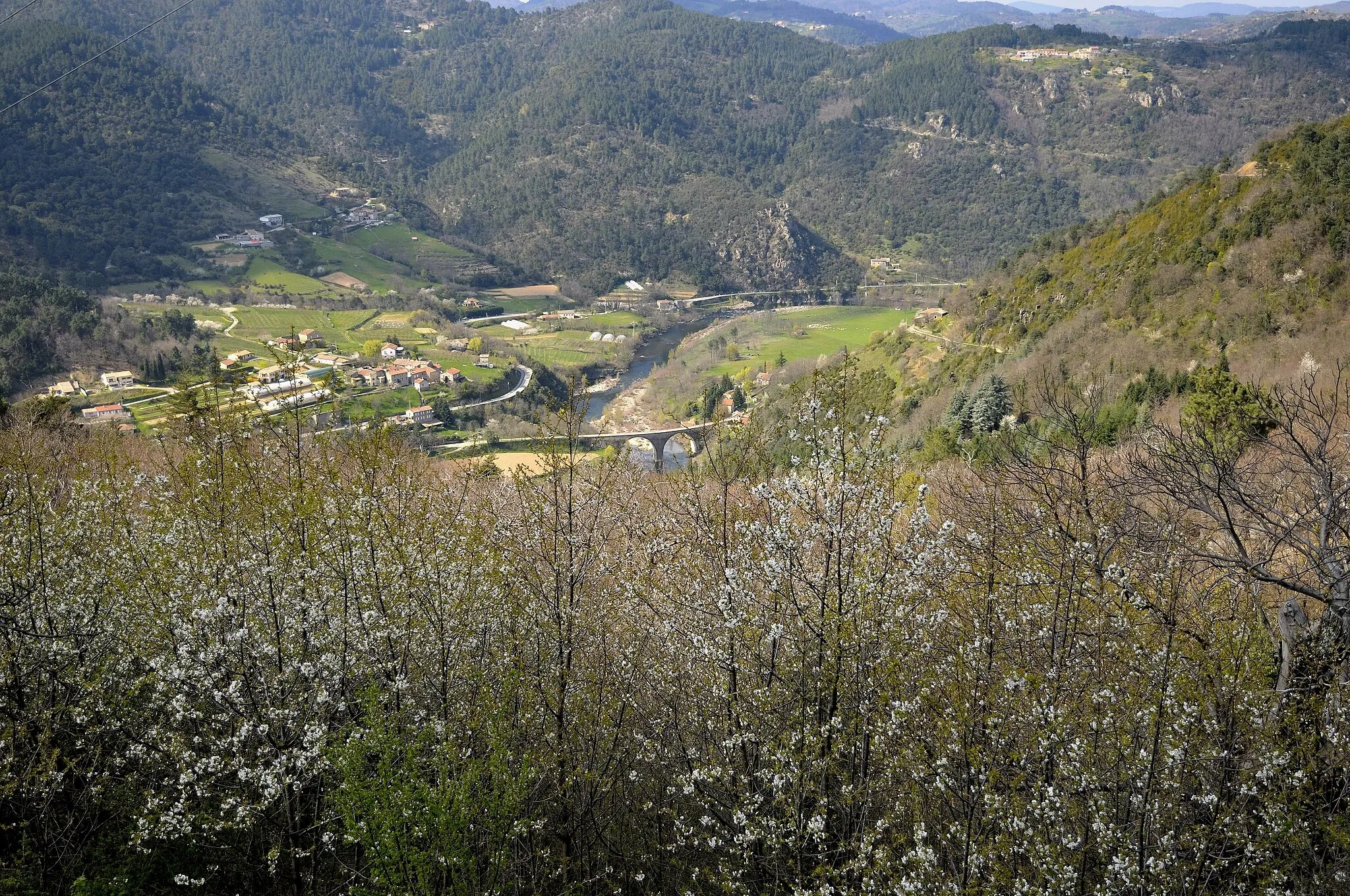 Photo showing: la vallée de l'Eyrieux