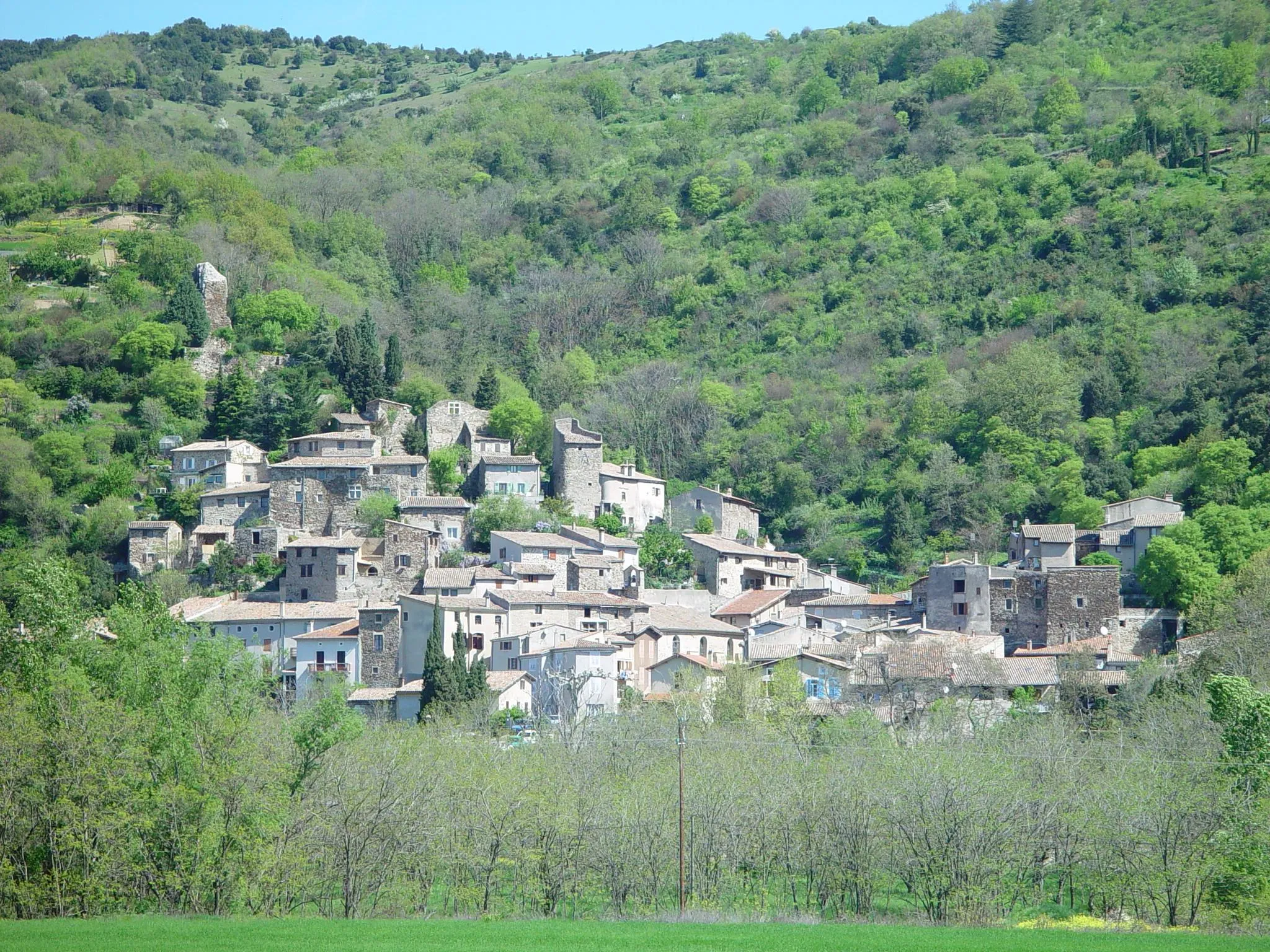 Photo showing: view of the old village Beauchastel