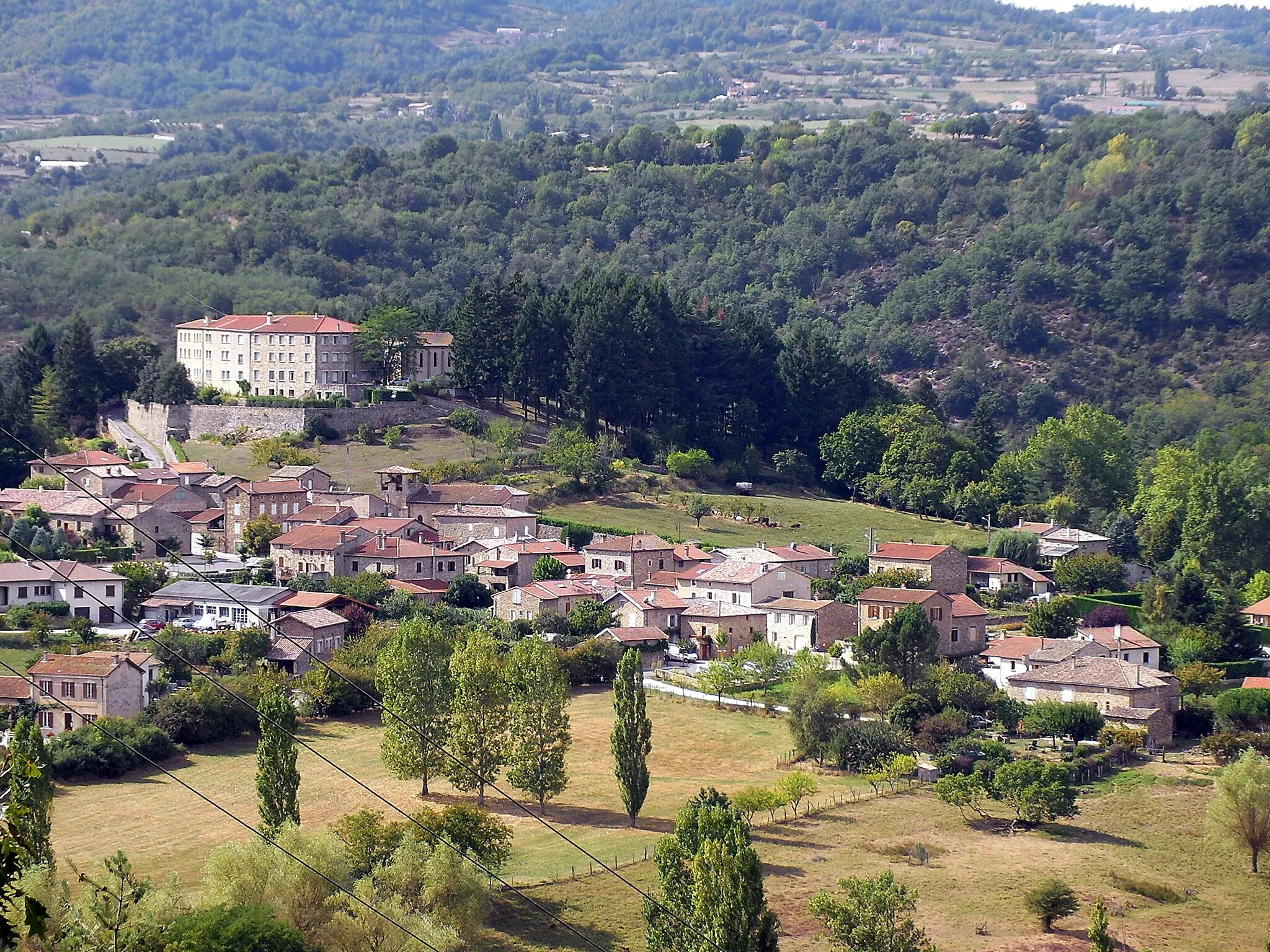 Photo showing: vue du village de Boucieu-le-Roi