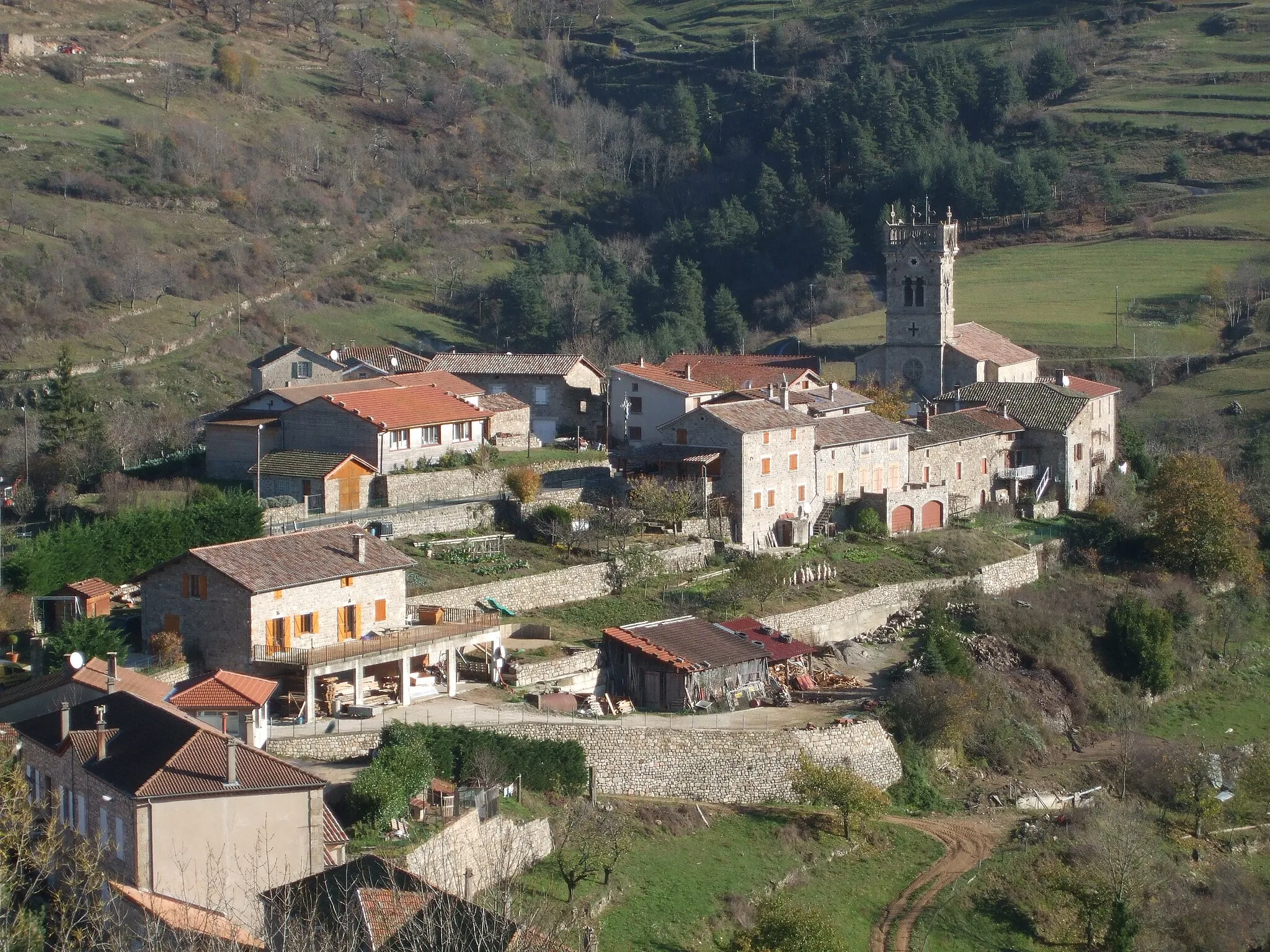 Photo showing: Le village vu du calvaire