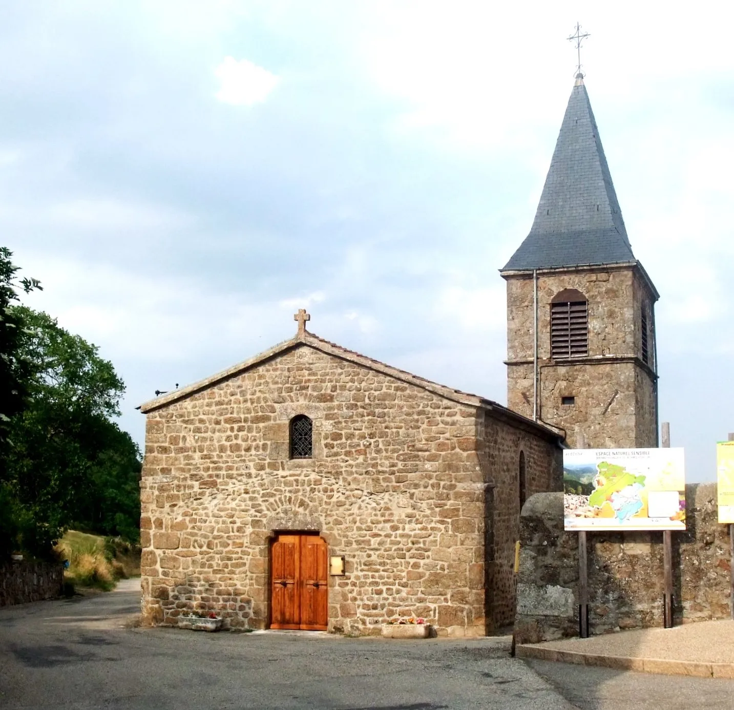 Photo showing: Monestier (Ardèche) église Saint-Roch extérieur