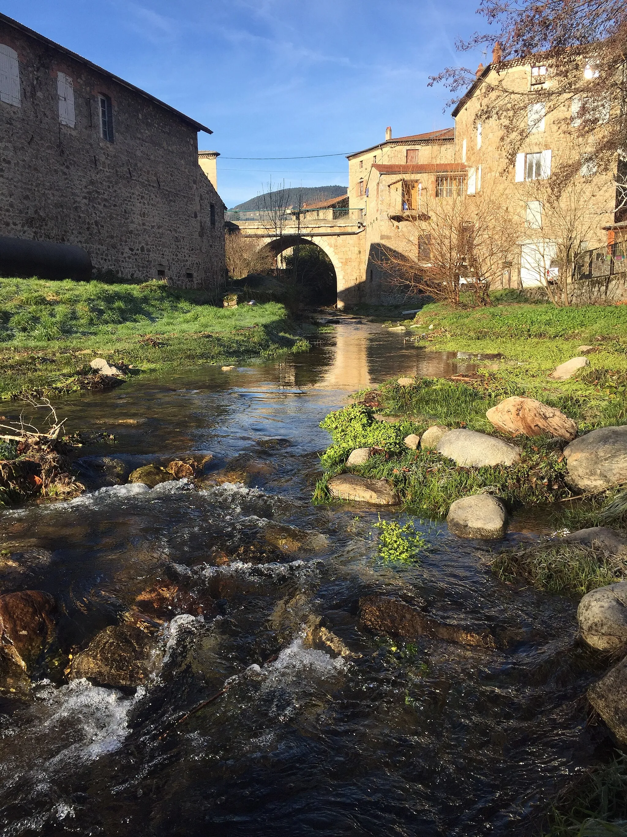 Photo showing: The bridge over the Malbuisson river, Villevocance (Ardèche, France)