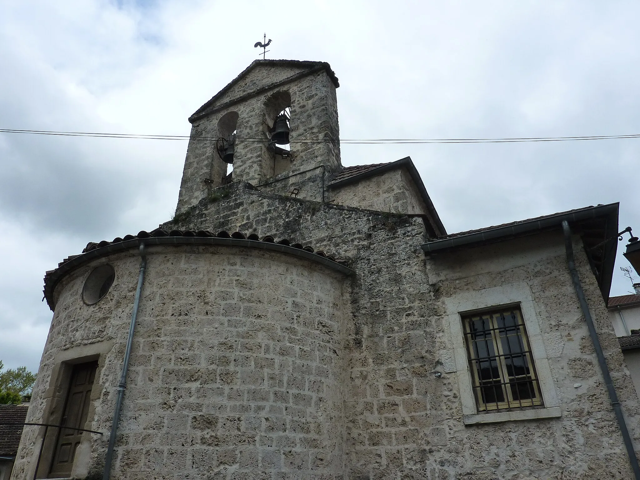 Photo showing: Clocher de l'église d'Auberives-en-Royans, Isère, France