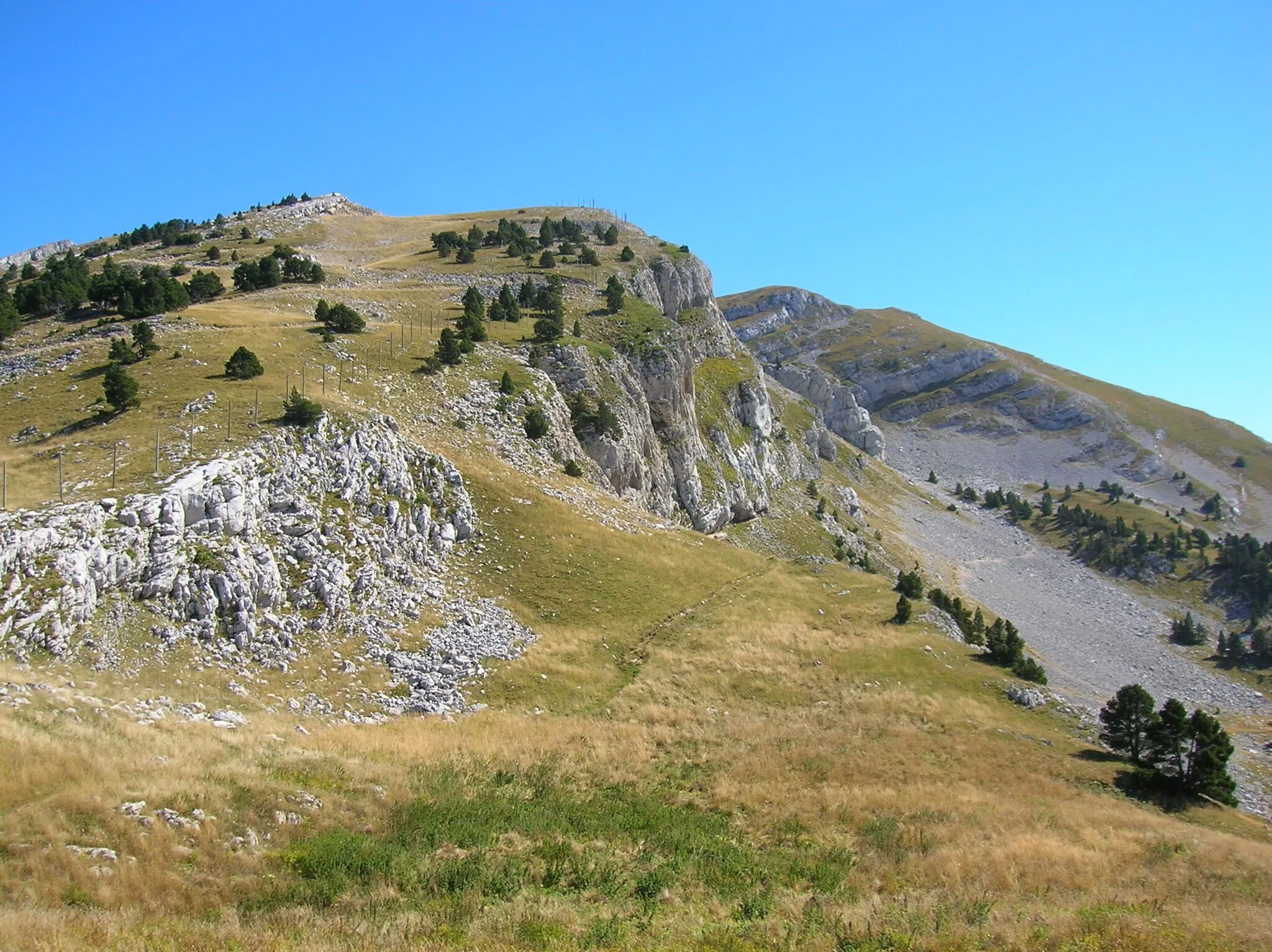 Photo showing: panorama depuis Combeauvieux, vers le pas de la Balme. Corrençon-en-Vercors, Isère, AuRa, France.