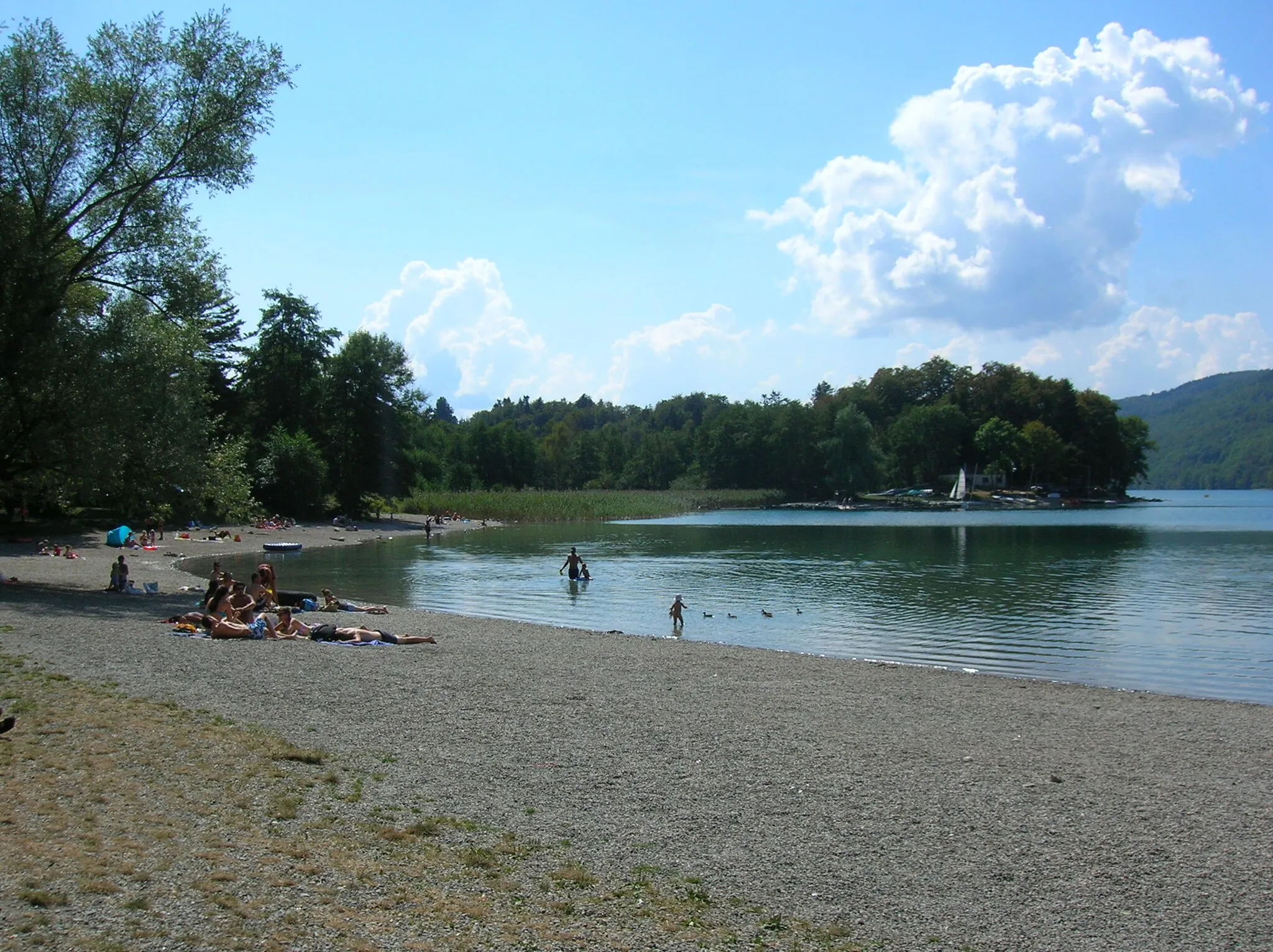 Photo showing: Grand Lac de Laffrey. Laffrey, Isère, AuRA, France.