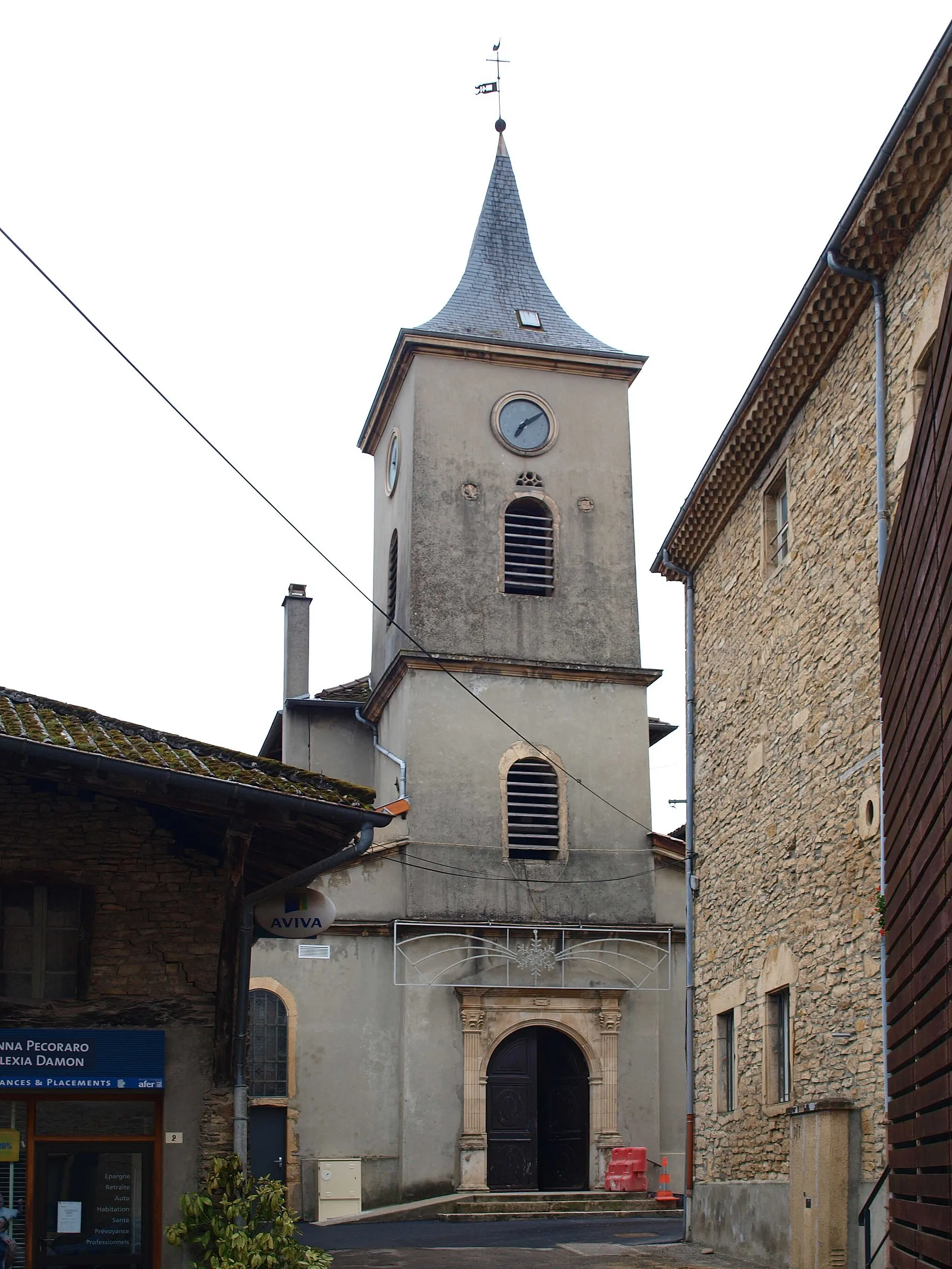 Photo showing: Saint-Alban-de-Roche (Isère, France) ; église