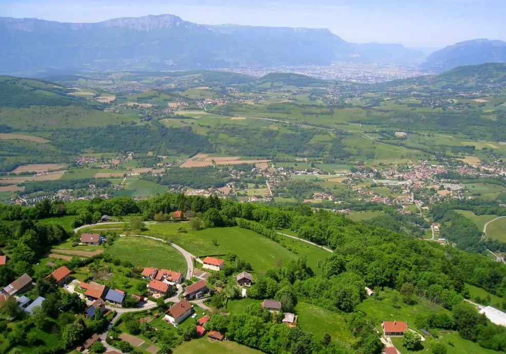 Photo showing: Aerial photo of Montchaffrey