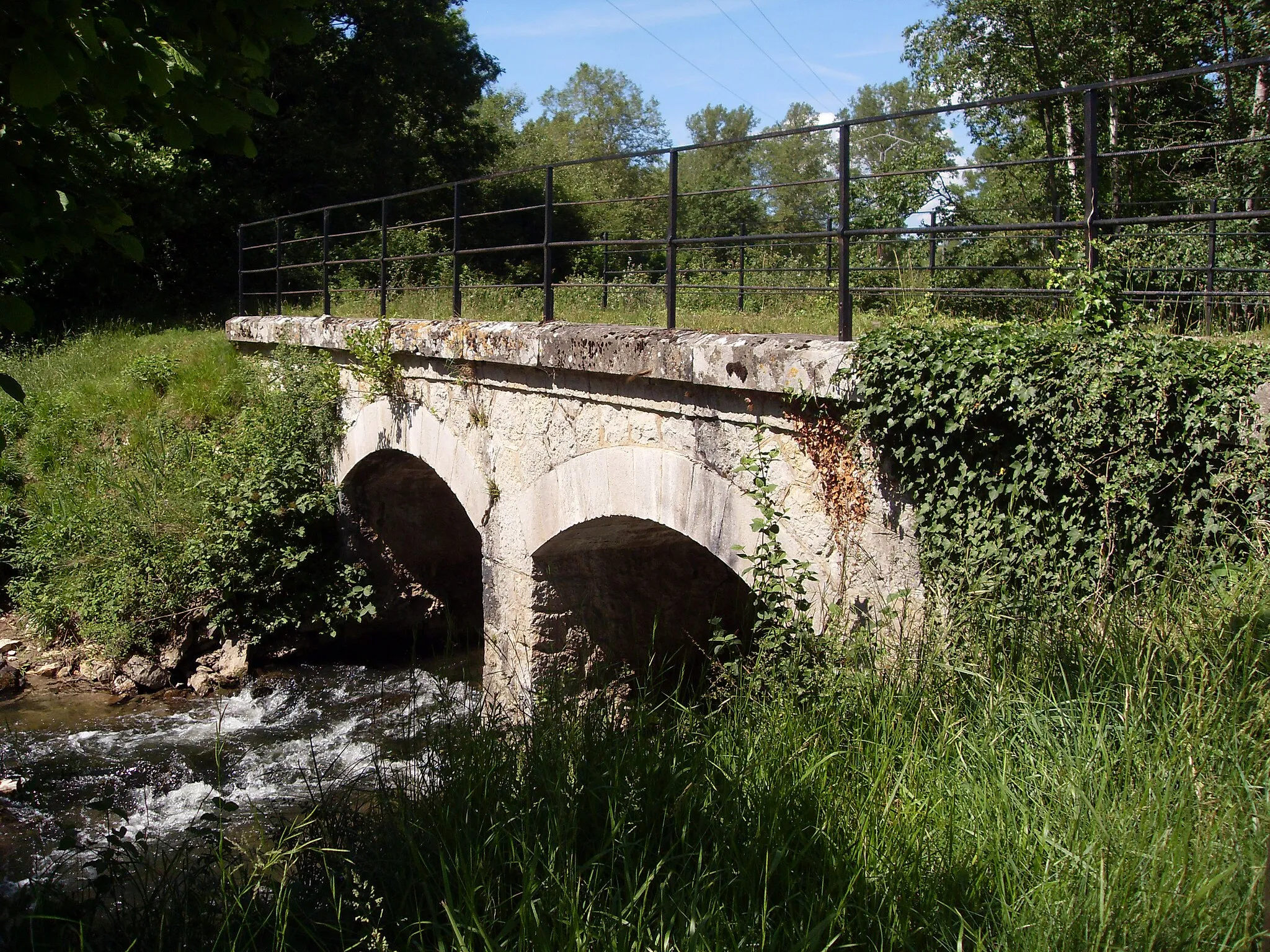 Photo showing: Ancien pont du Chemin de fer de l'Est de Lyon à Vénérieu