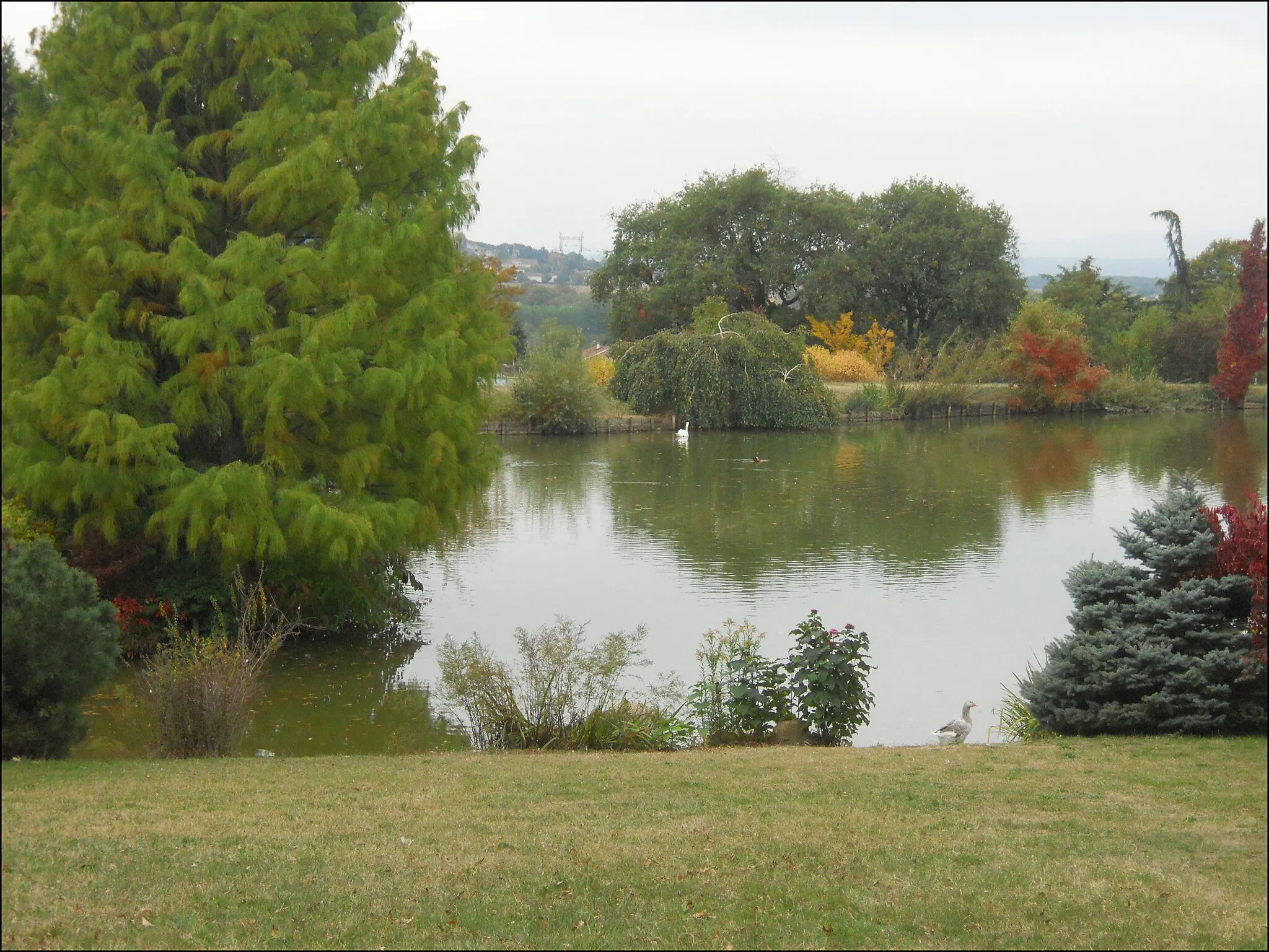 Photo showing: Paysage d'automne au "Jardin du Bois-Marquis" (vue 2) # Vernioz # Isère (38) .