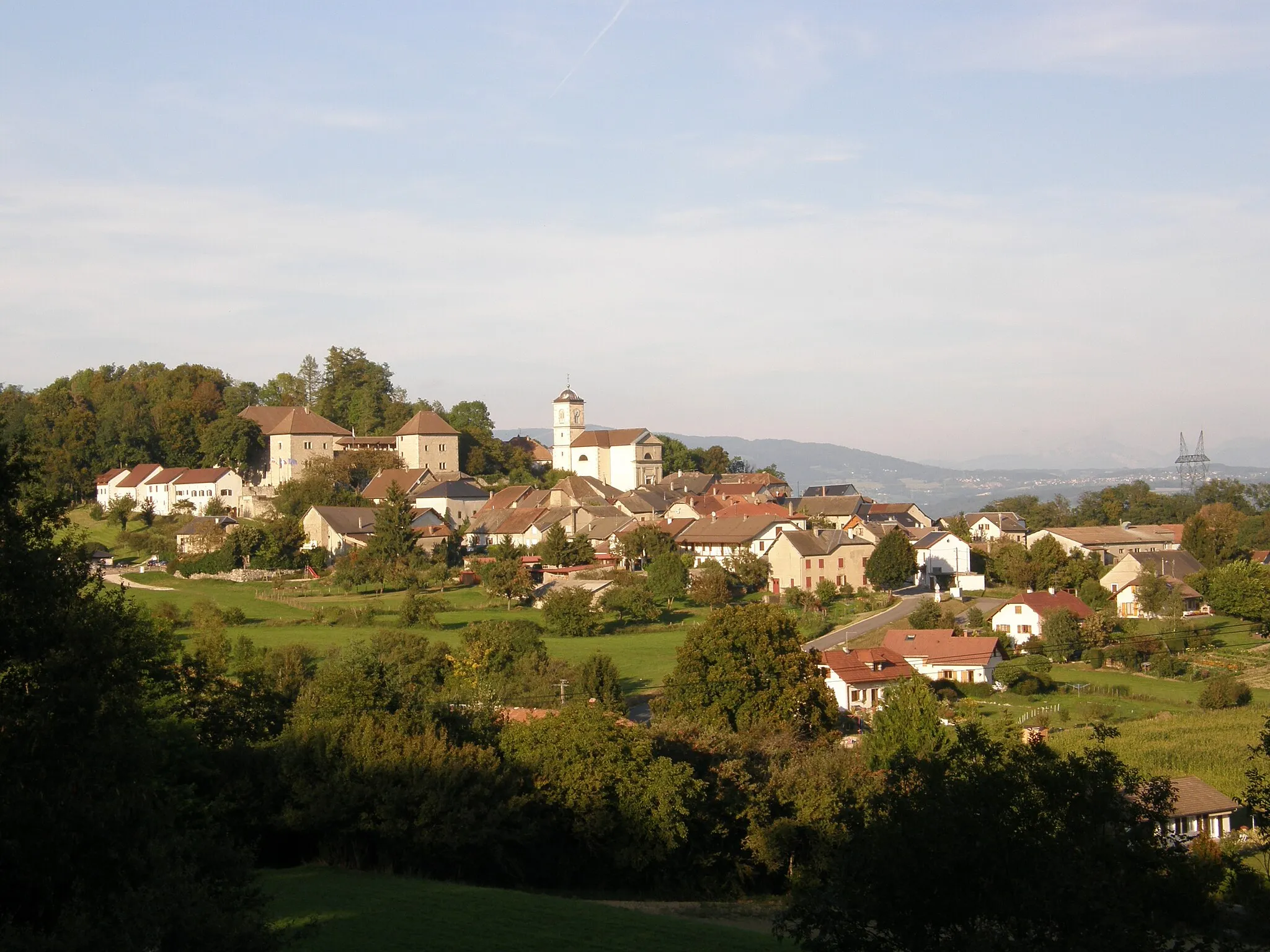 Photo showing: vue générale du village de Clermont en Genevois en Haute-Savoie