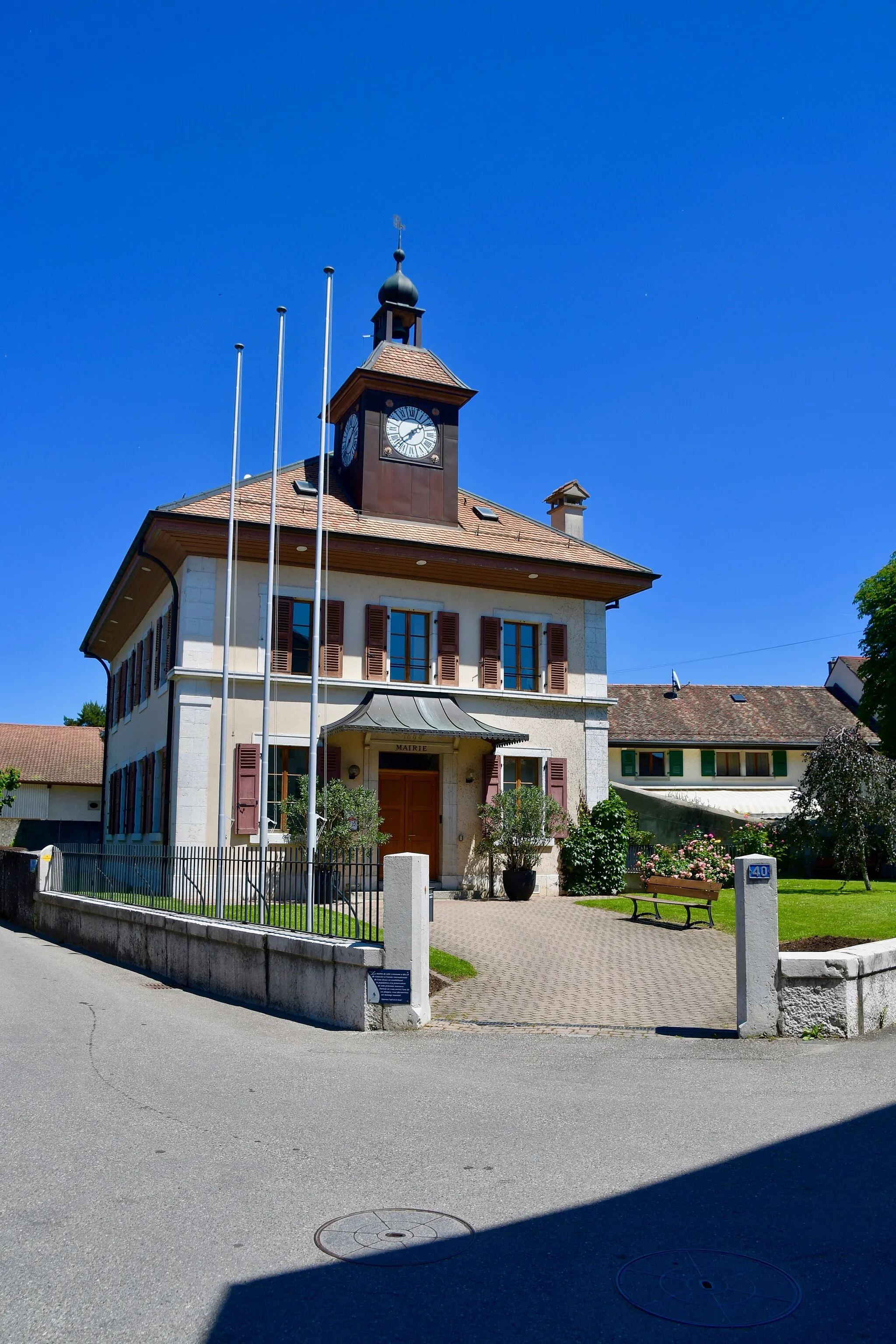 Photo showing: La mairie d'Avully (GE), en Suisse.