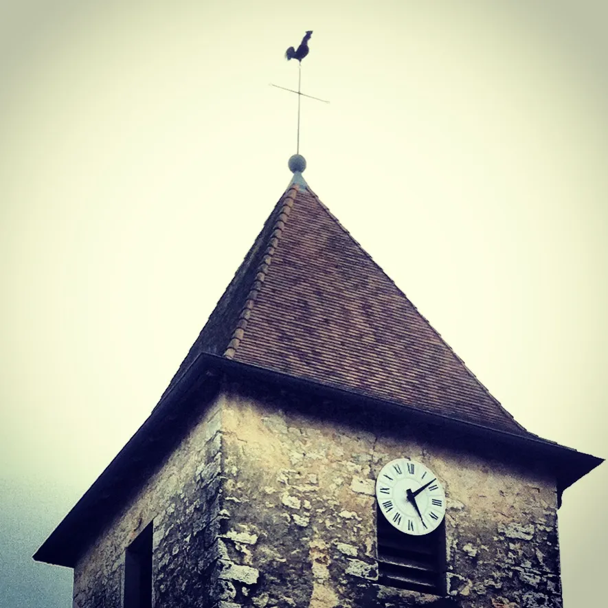 Photo showing: Vue du Clocher de l'Église Saint-Pierre de Chavannes-sur-Suran (01250)