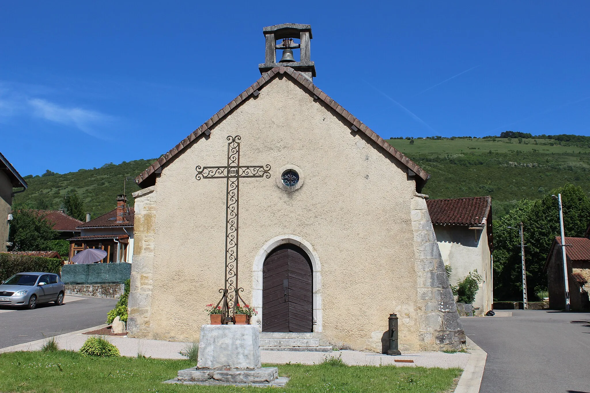 Photo showing: Chapelle Saint-Sébastien de Chevignat, Courmangoux.