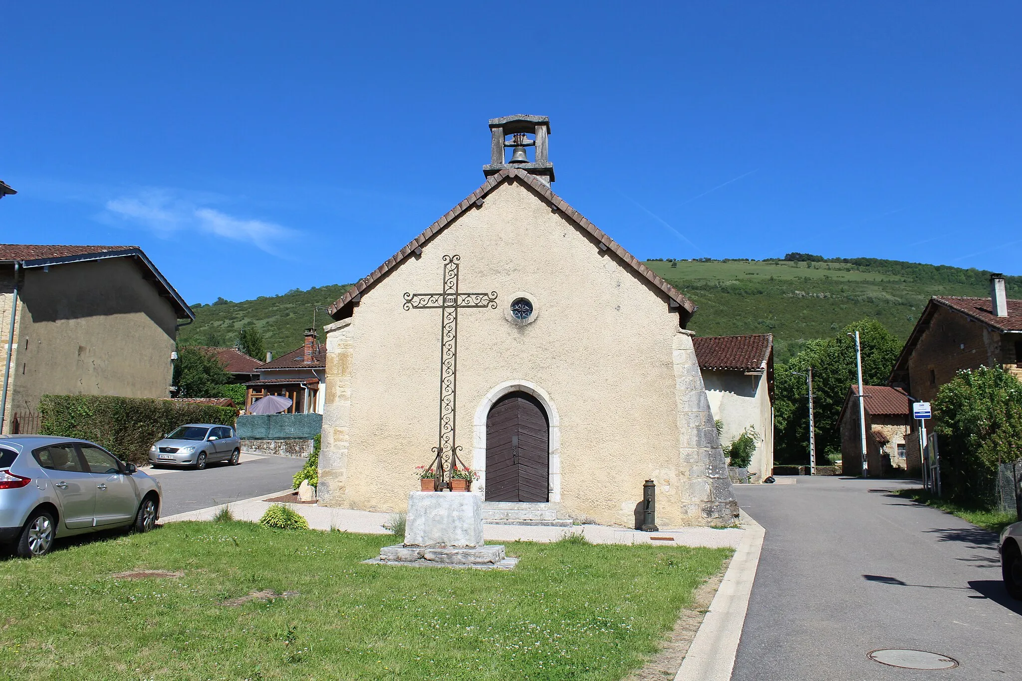 Photo showing: Chapelle Saint-Sébastien de Chevignat, Courmangoux.