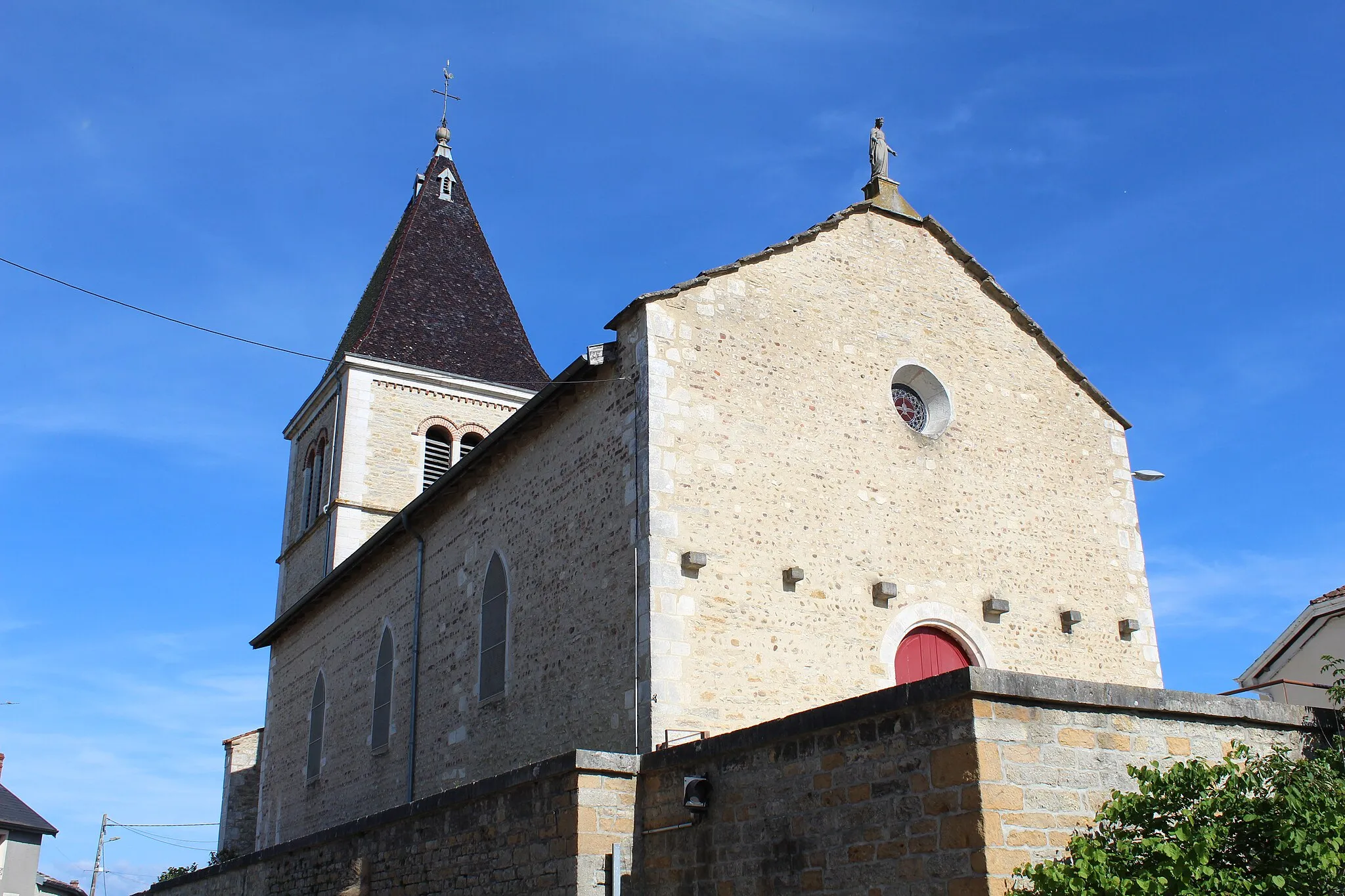 Photo showing: Église Saint-Maurice de Dompierre-sur-Veyle.