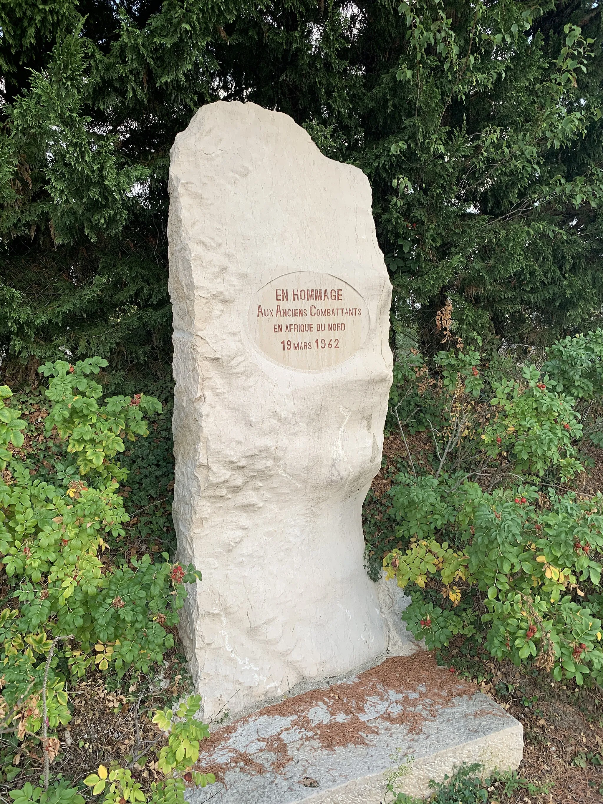 Photo showing: Stèle des Anciens Combattants, Foissiat.