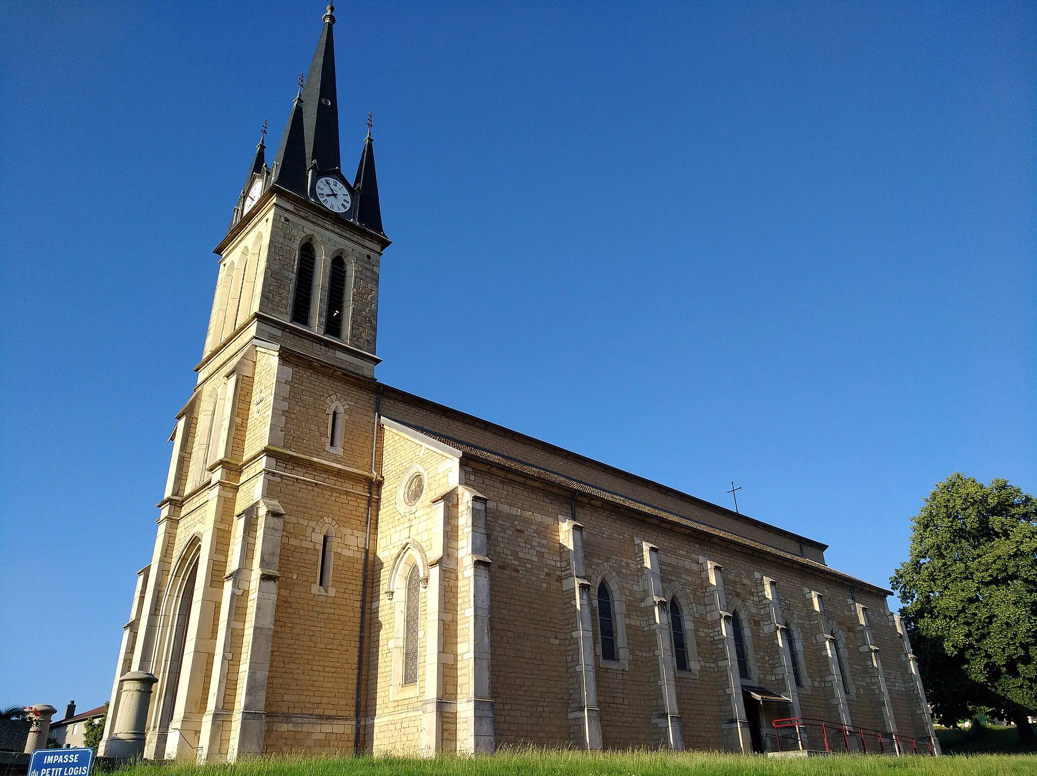 Photo showing: Église Saint-Marcellin de Guéreins (Ain, France).