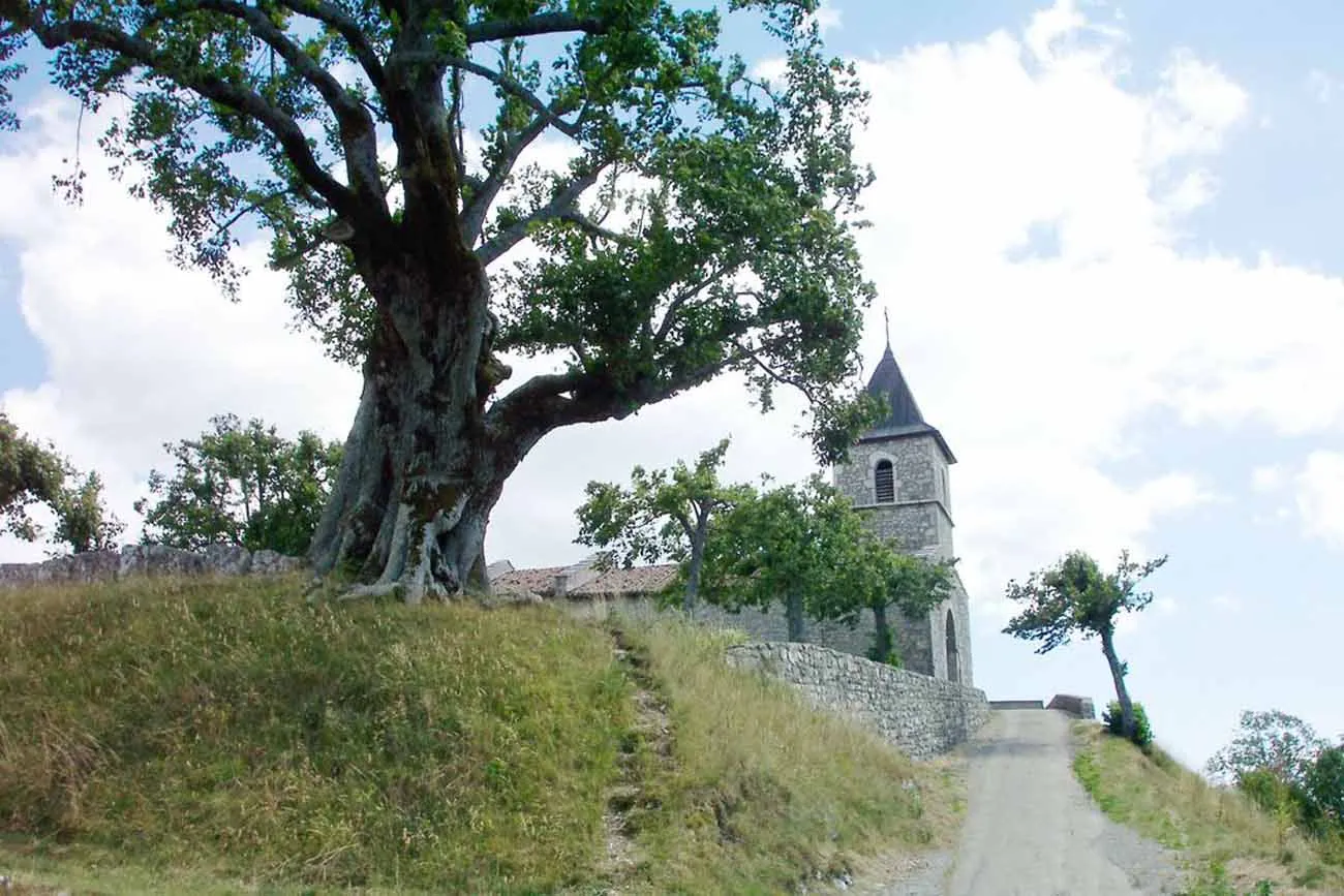 Photo showing: La chapelle et le Sully d'Innimond, Ain, France.