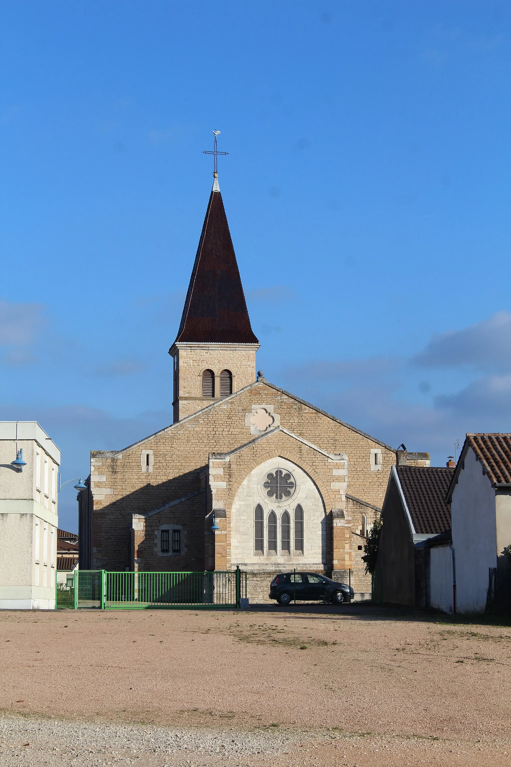 Photo showing: Église de Manziat.