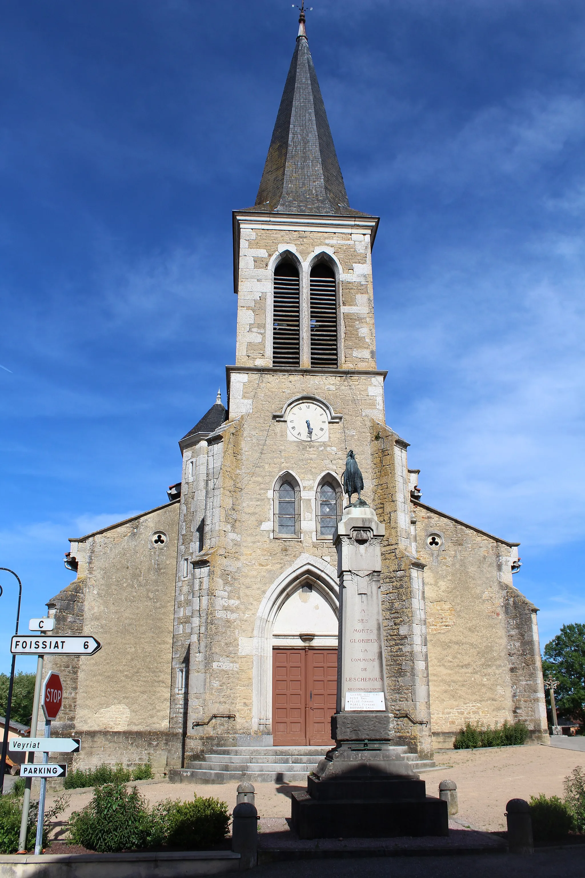 Photo showing: Église Saint-André de Lescheroux.