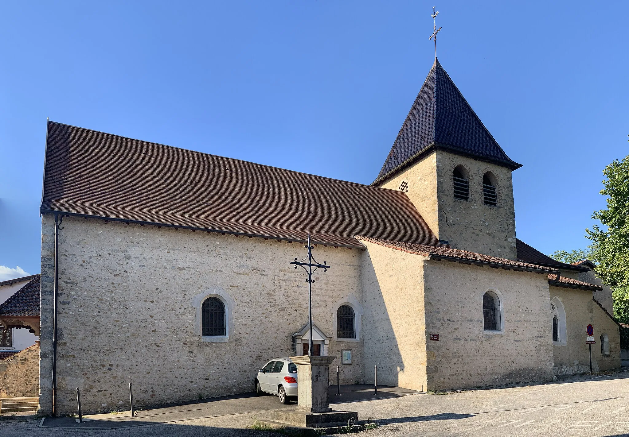 Photo showing: Église Saint-Jean-Baptiste de Leyment.