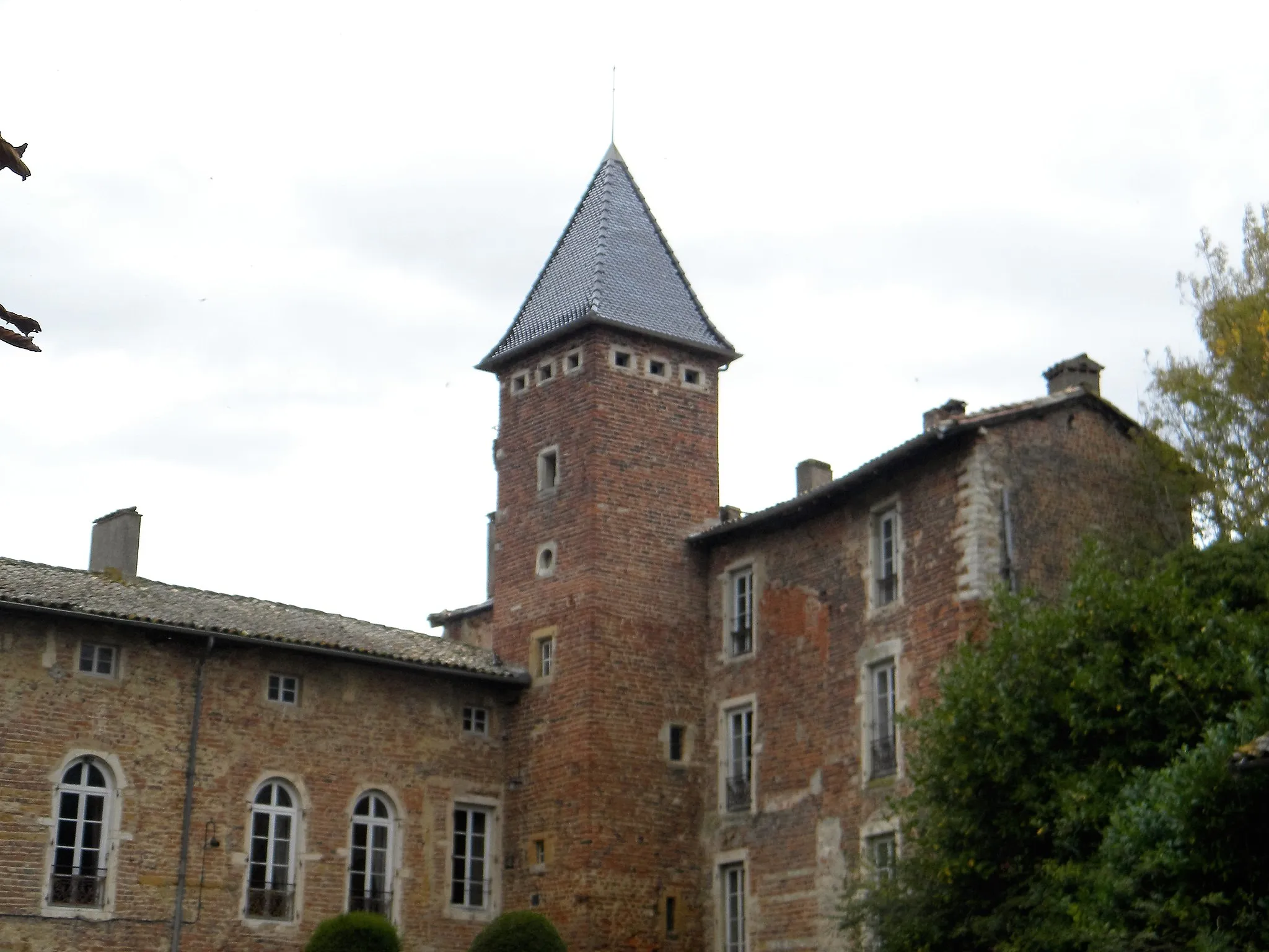 Photo showing: Château de la Bâtie (Ain) , vue de la haute cour