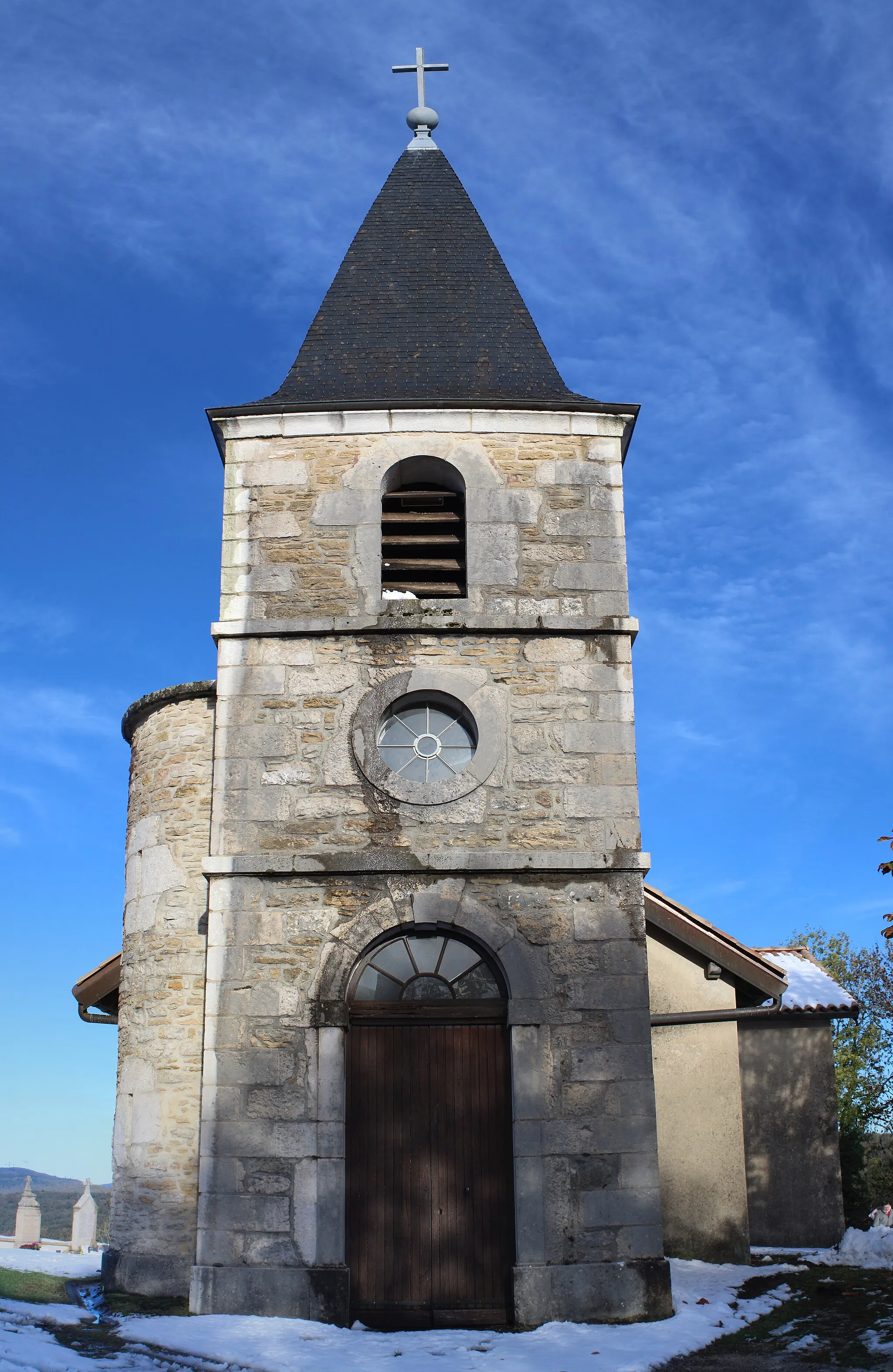 Photo showing: Église Saint-Brice de Peyriat.