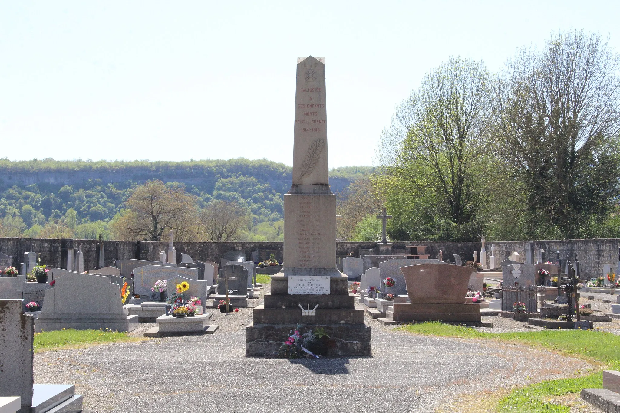 Photo showing: Monument aux morts de Talissieu.