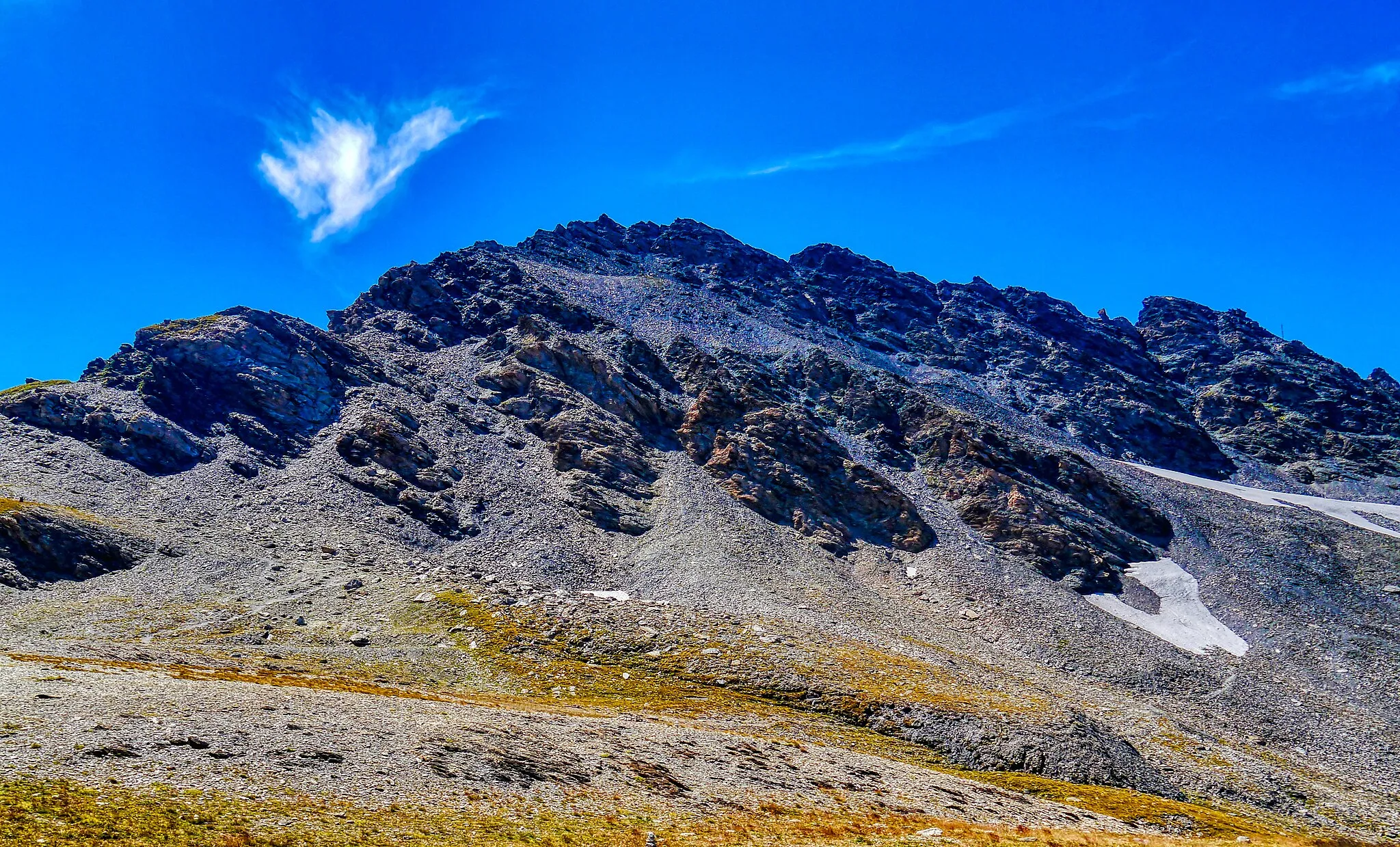 Photo showing: Top of the Iséran Pass, Department of Savoy, Region of Auvergne-Rhône-Alpes (former Rhône-Alpes), France