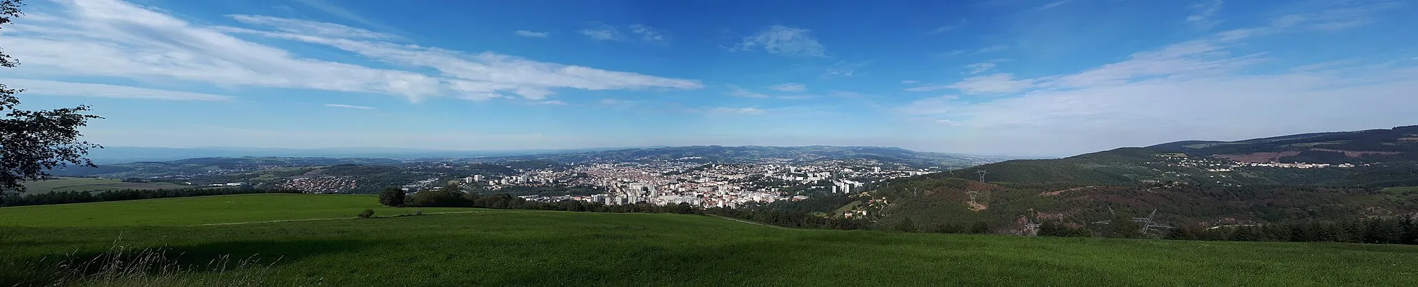 Photo showing: Panoroma de Saint-Étienne depuis Le Guizay