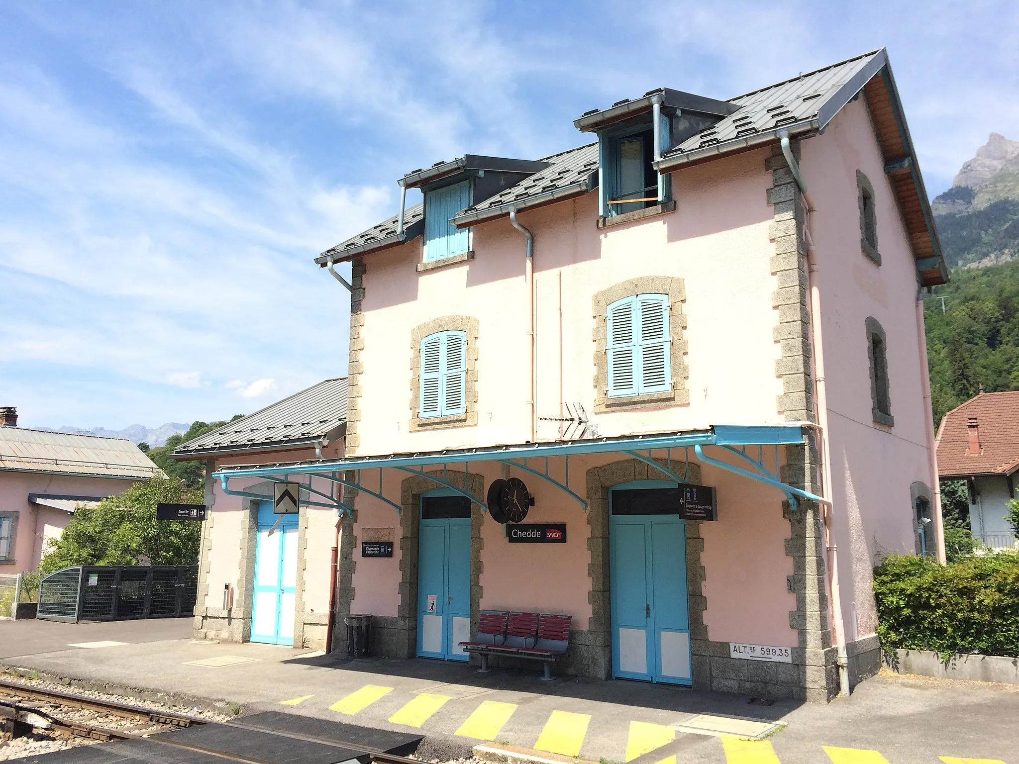 Photo showing: Gare de Chedde depuis la voie