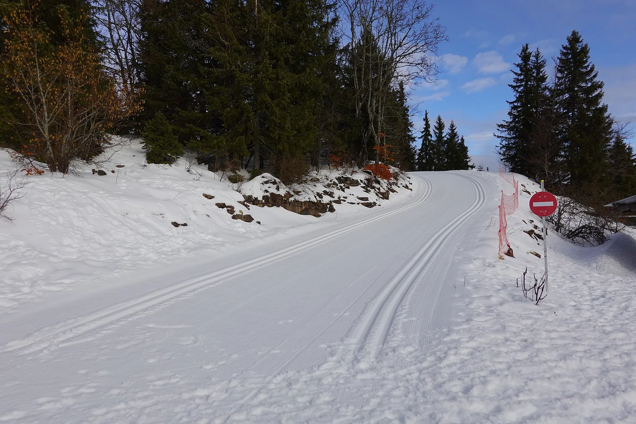Photo showing: Nordic skiing trail @ Crolles @ Plateau du Revard