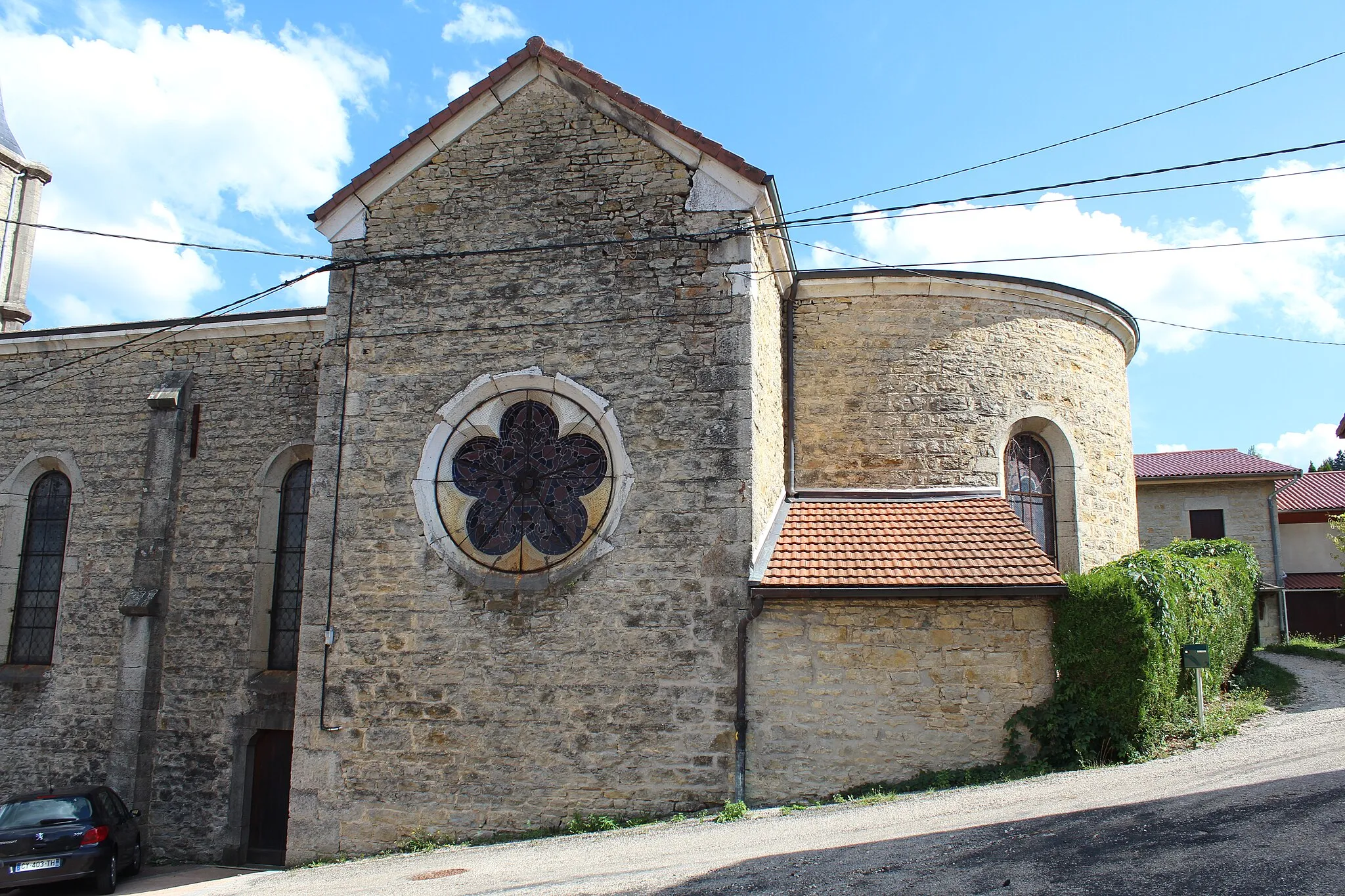 Photo showing: Église Sainte-Madeleine de L'Abergement-de-Varey.