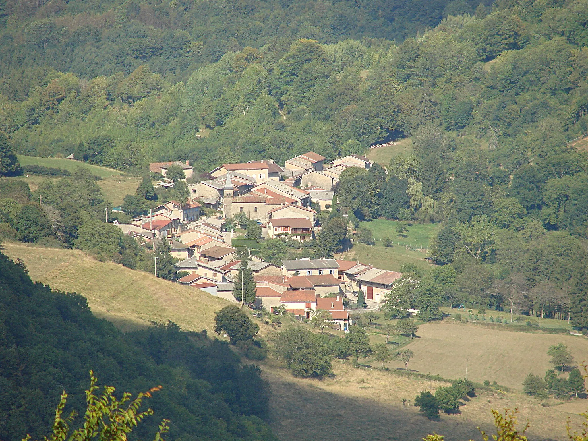 Photo showing: Le village de Nivollet vue du Mont Luisandre