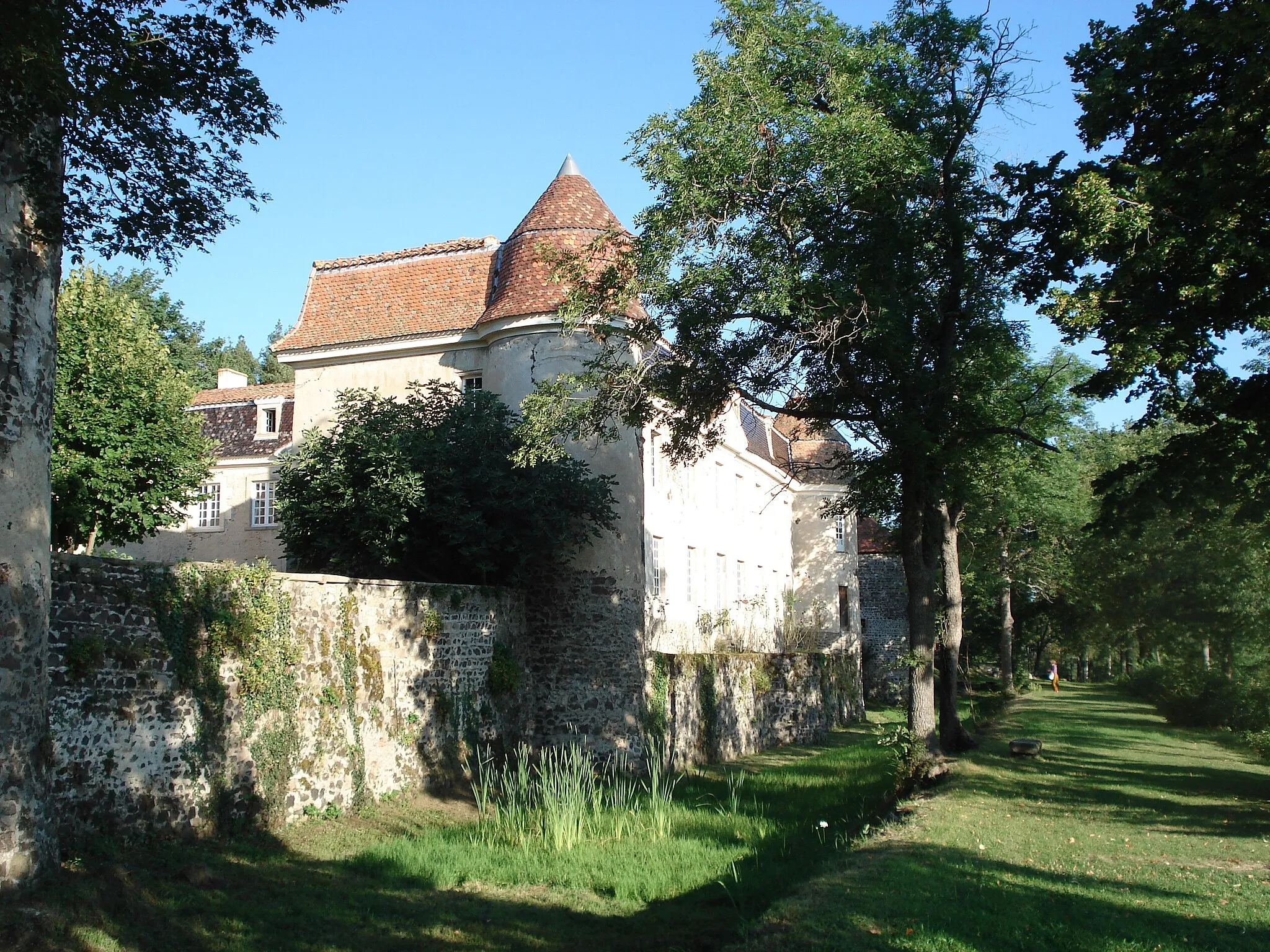 Photo showing: Goutelas'Castle ditch