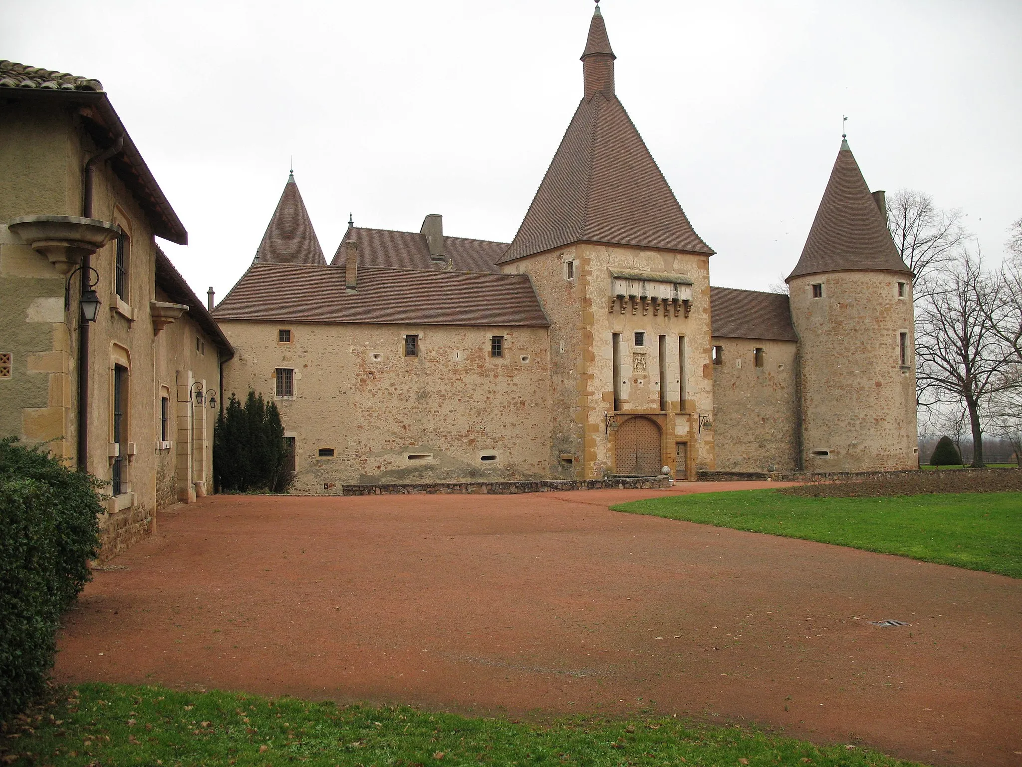 Photo showing: Château de Corcelles-en-Beaujolais dans le Rhône, côté sud