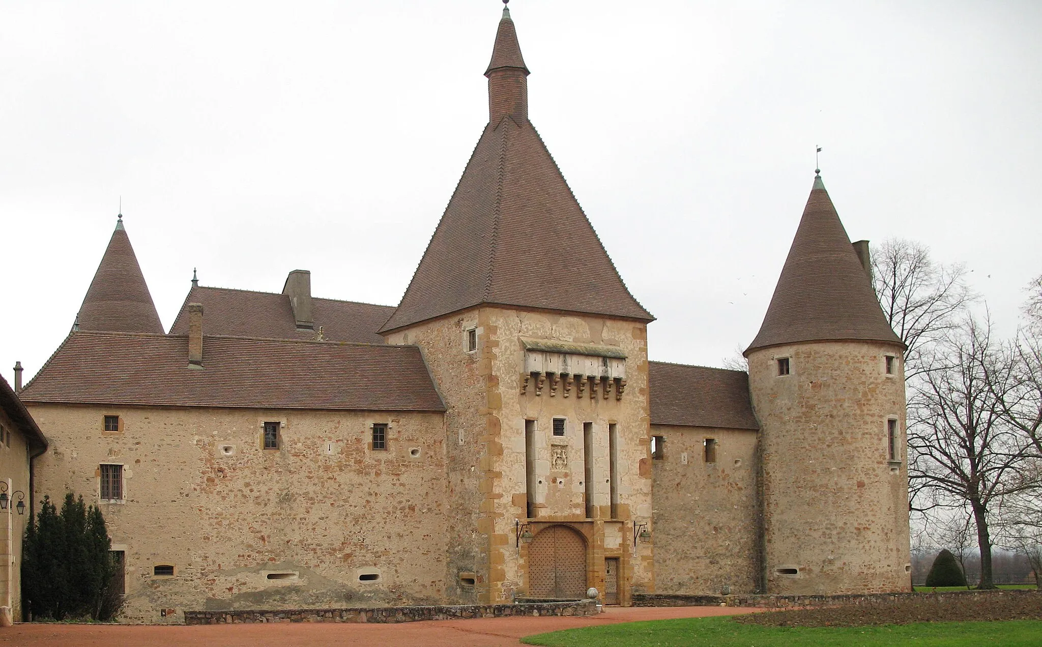 Photo showing: Château de Corcelles-en-Beaujolais dans le Rhône, côté sud