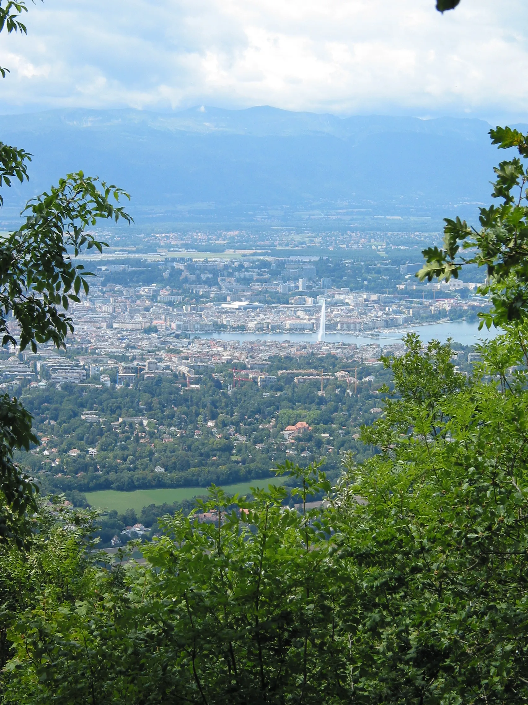 Photo showing: Geneva from the Petit Salève