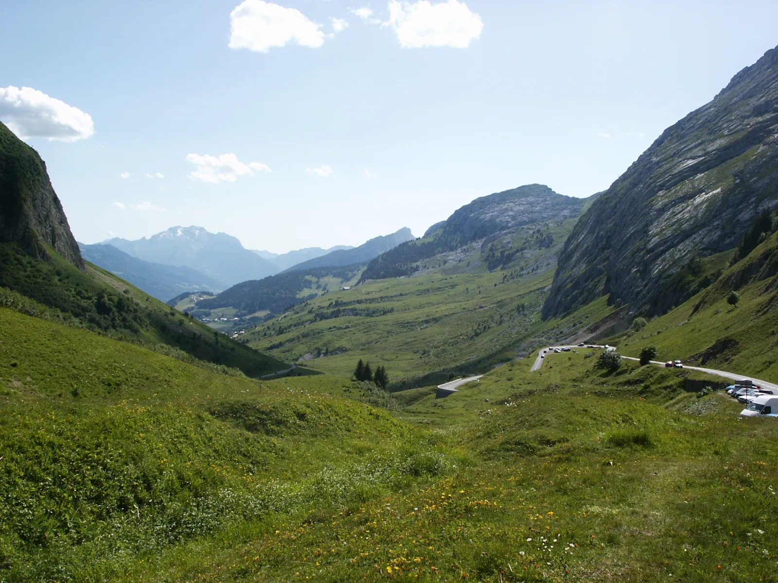 Photo showing: Vue du col de la Colombière