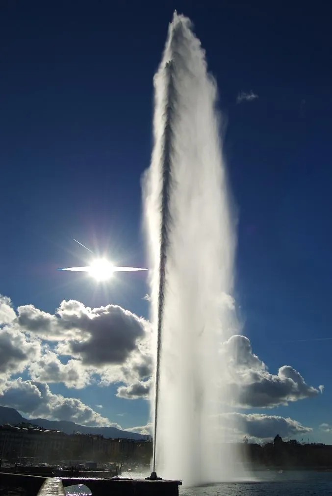 Photo showing: Jet d'Eau, Geneva