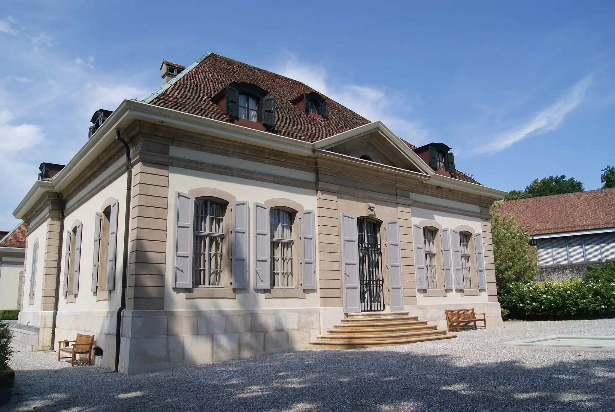 Photo showing: Fondation Martin Bodmer in Cologny, Geneva, Switzerland.