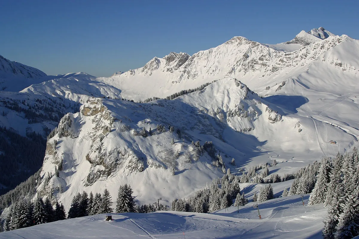 Photo showing: Skigebiet von Champéry