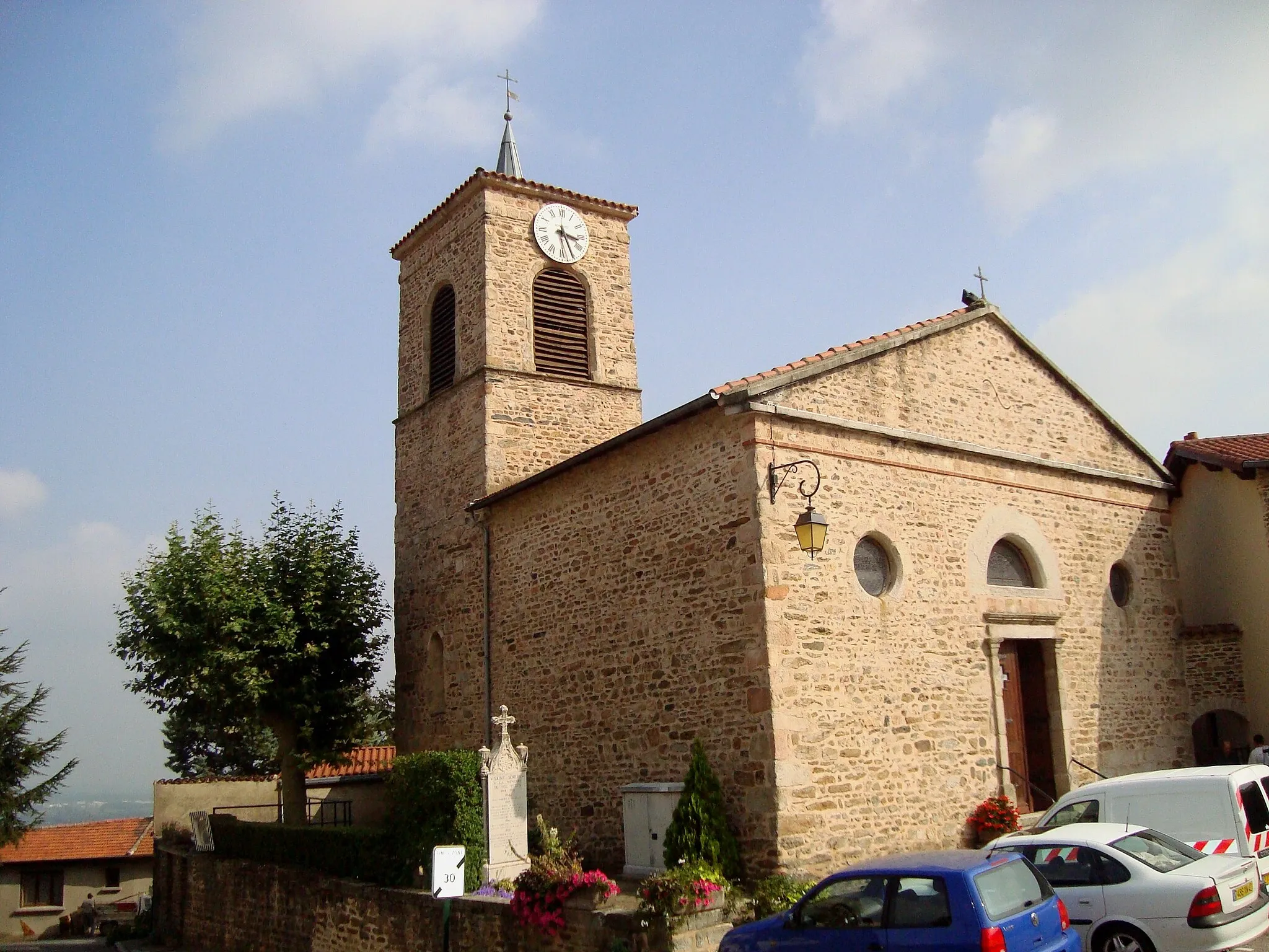 Photo showing: Église Saint-Saturnin, Saint-Sorlin, Rhône, France.