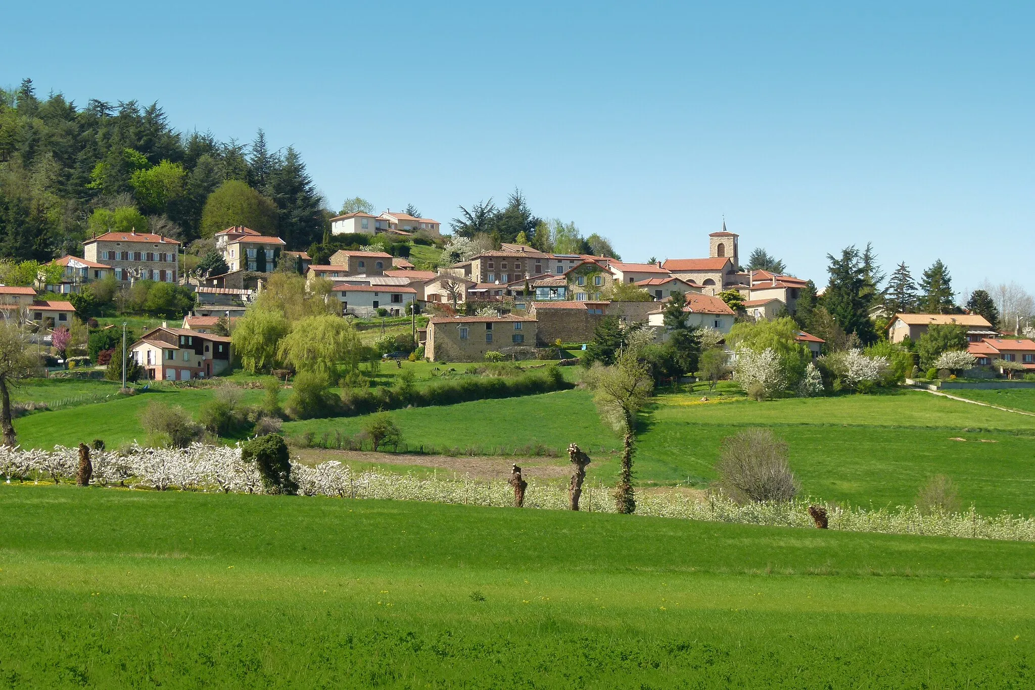 Photo showing: vue du village en avril 2011