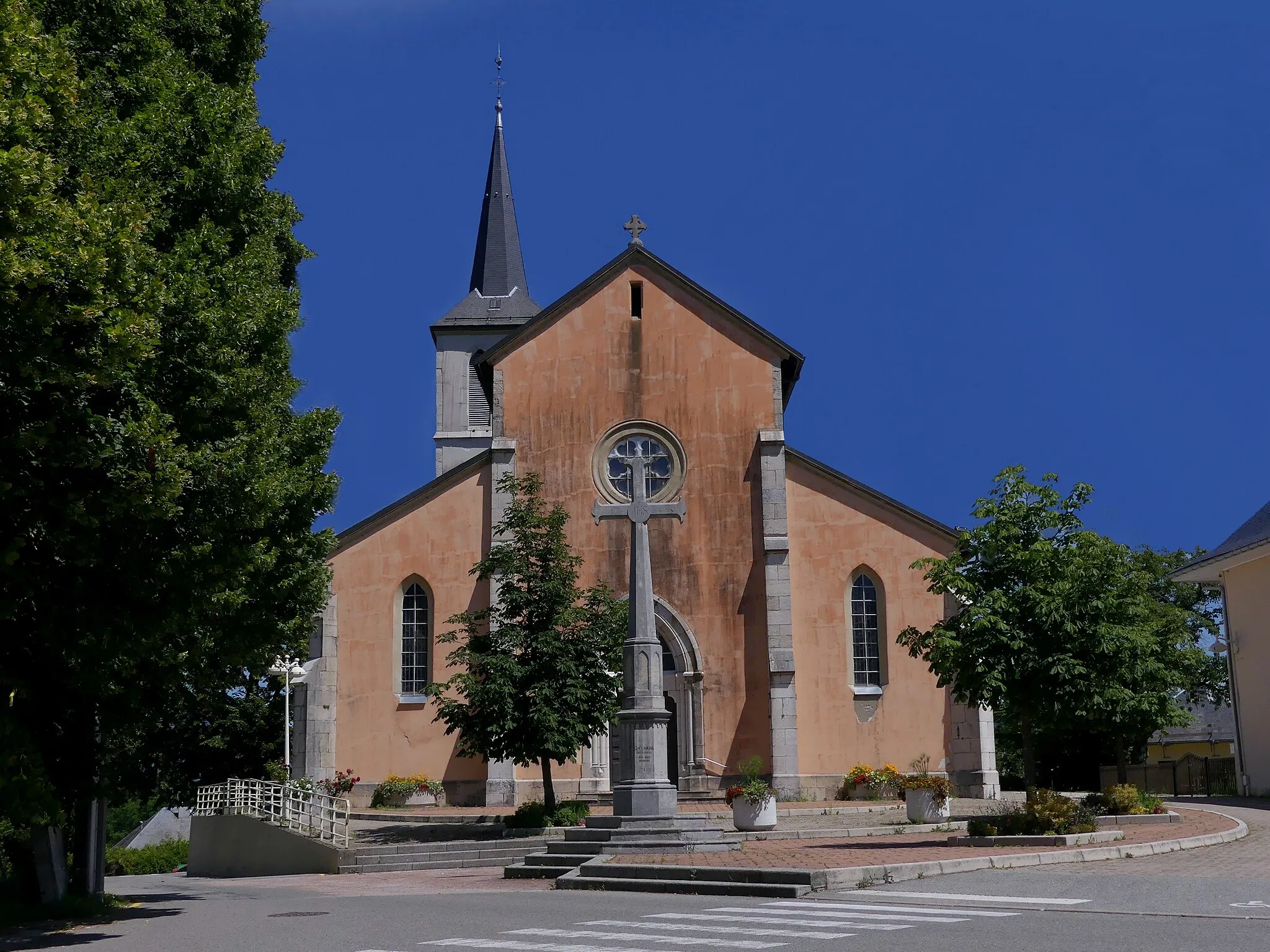 Photo showing: Sight of Église de l'Assomption church of Vimines, Savoie, France.