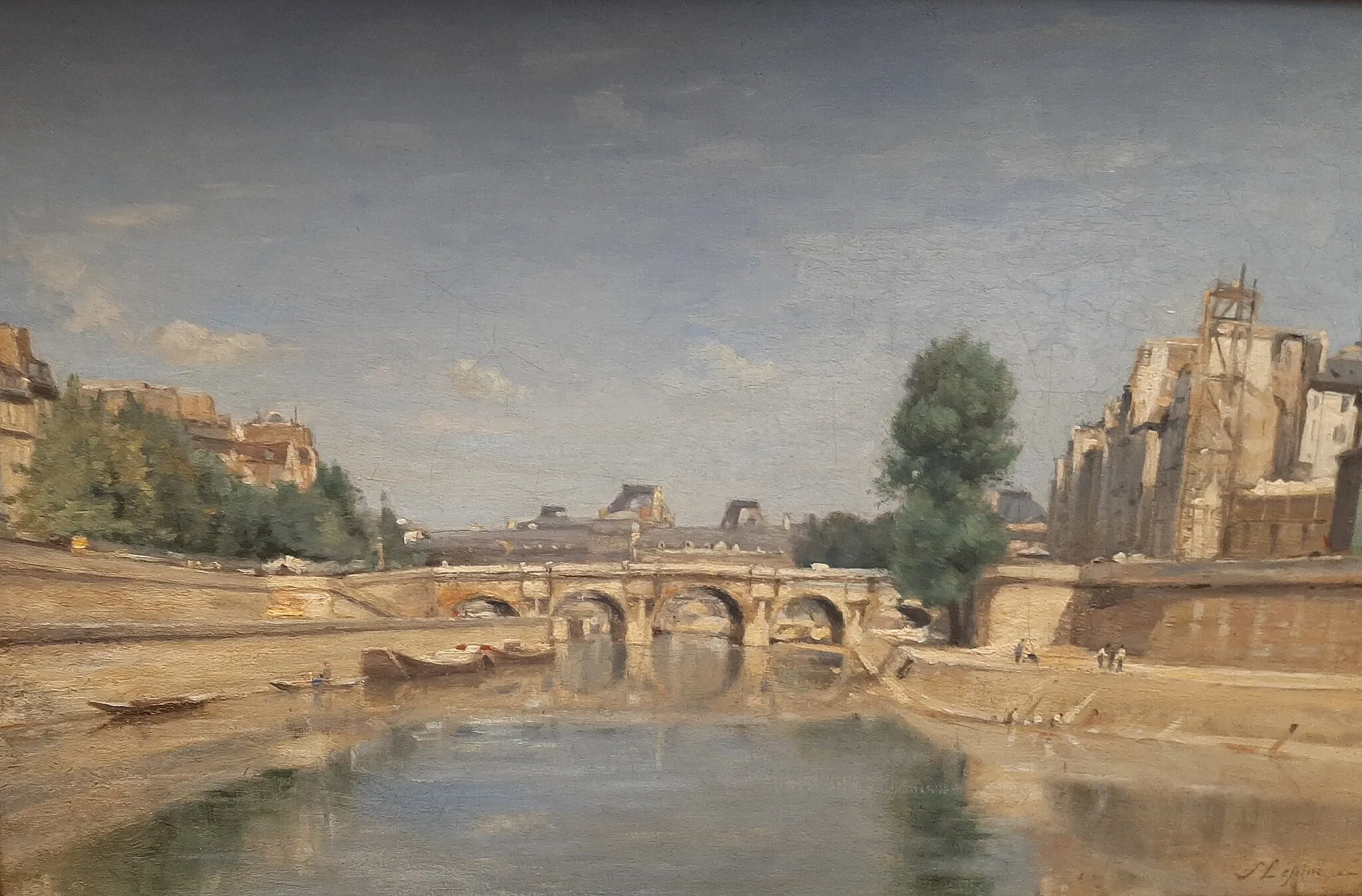 Photo showing: Stanislas Lépine LePont Neuf-Ancien Pont du Carroussel 1850