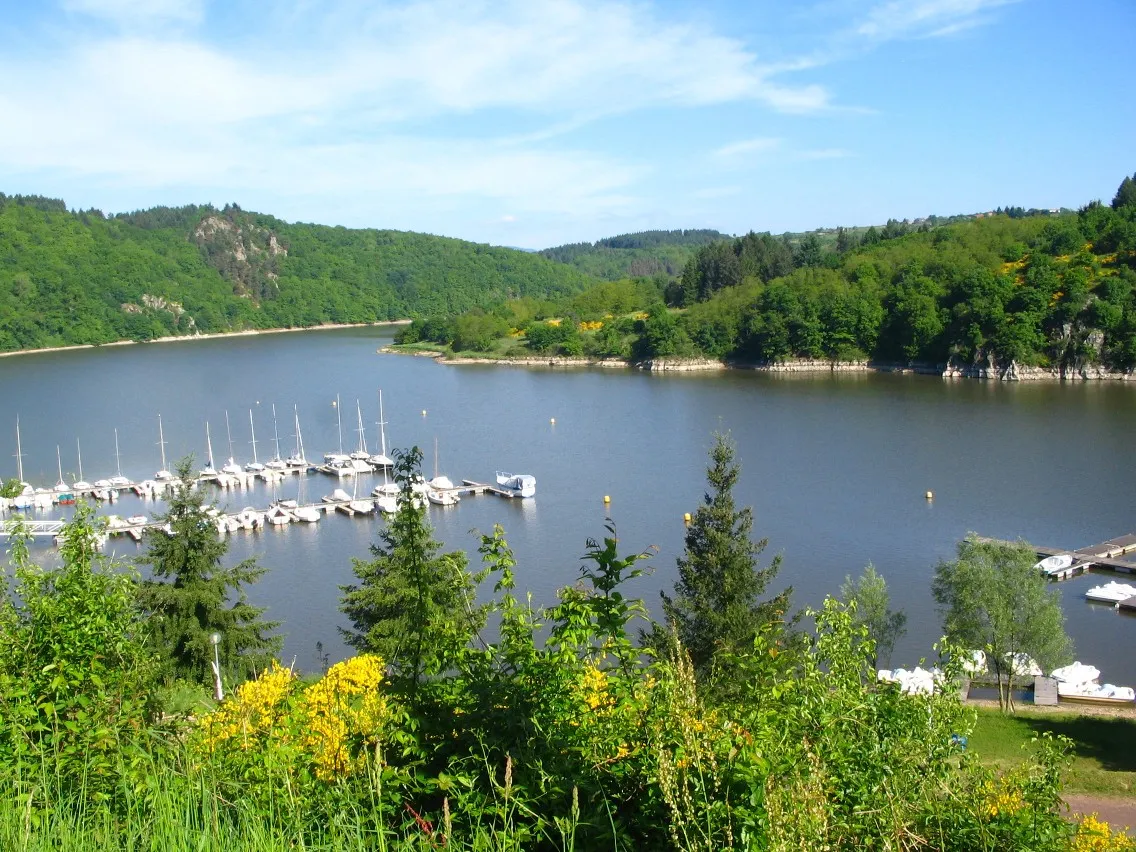 Photo showing: Port de plaisance de Bully, Loire, au pont de Presle.
Aménagé dans la retenue de Villerest à une vingtaine de km au sud de Roanne, c’est un lieu de villégiature très prisé des habitants de l’agglomération, équivalent local en réduction de la base nautique de Saint-Victor, à l’autre extrémité du département, pour les stéphanois...

Le site est sous les projecteurs entre 2015 et 2017, ses propriétaires successifs mettant en vente l’ensemble des installations, comprenant outre plusieurs pontons, un bar-restaurant, sur un célèbre site de transactions entre particuliers...