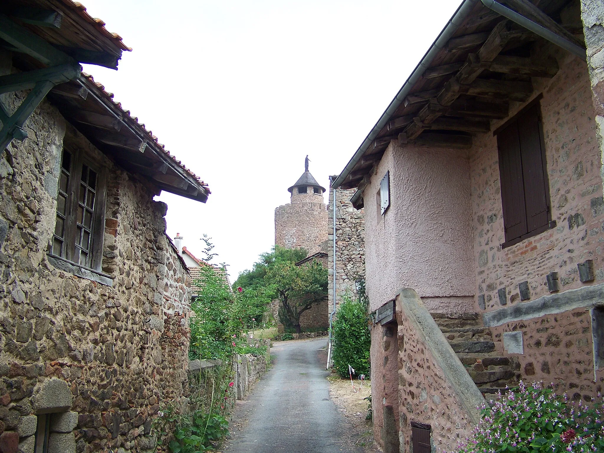 Photo showing: Le Crozet dans le département français de la Loire : La Tour et le Chemin de Ronde