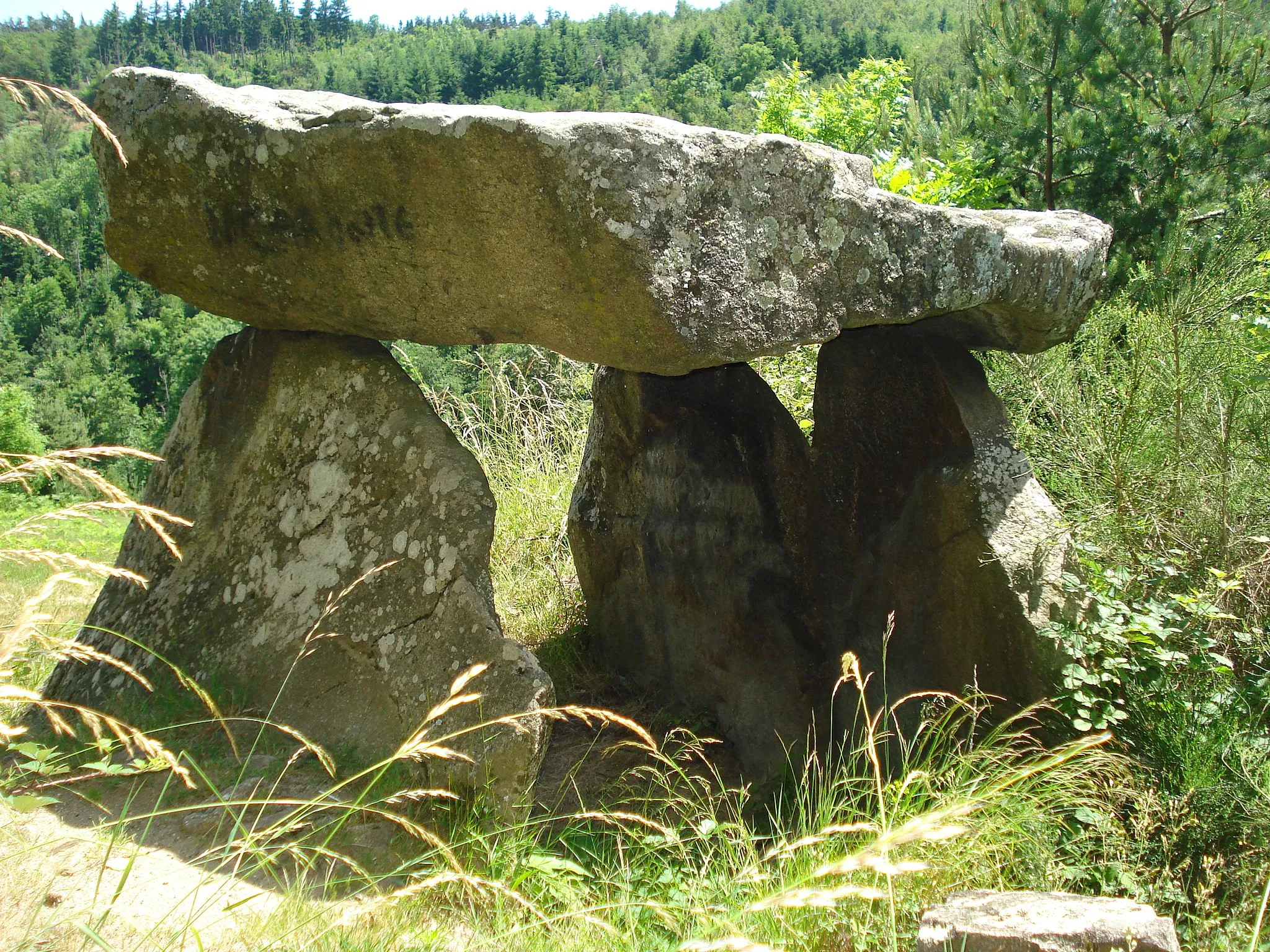 Photo showing: Luriecq (Loire, Fr), the dolmen