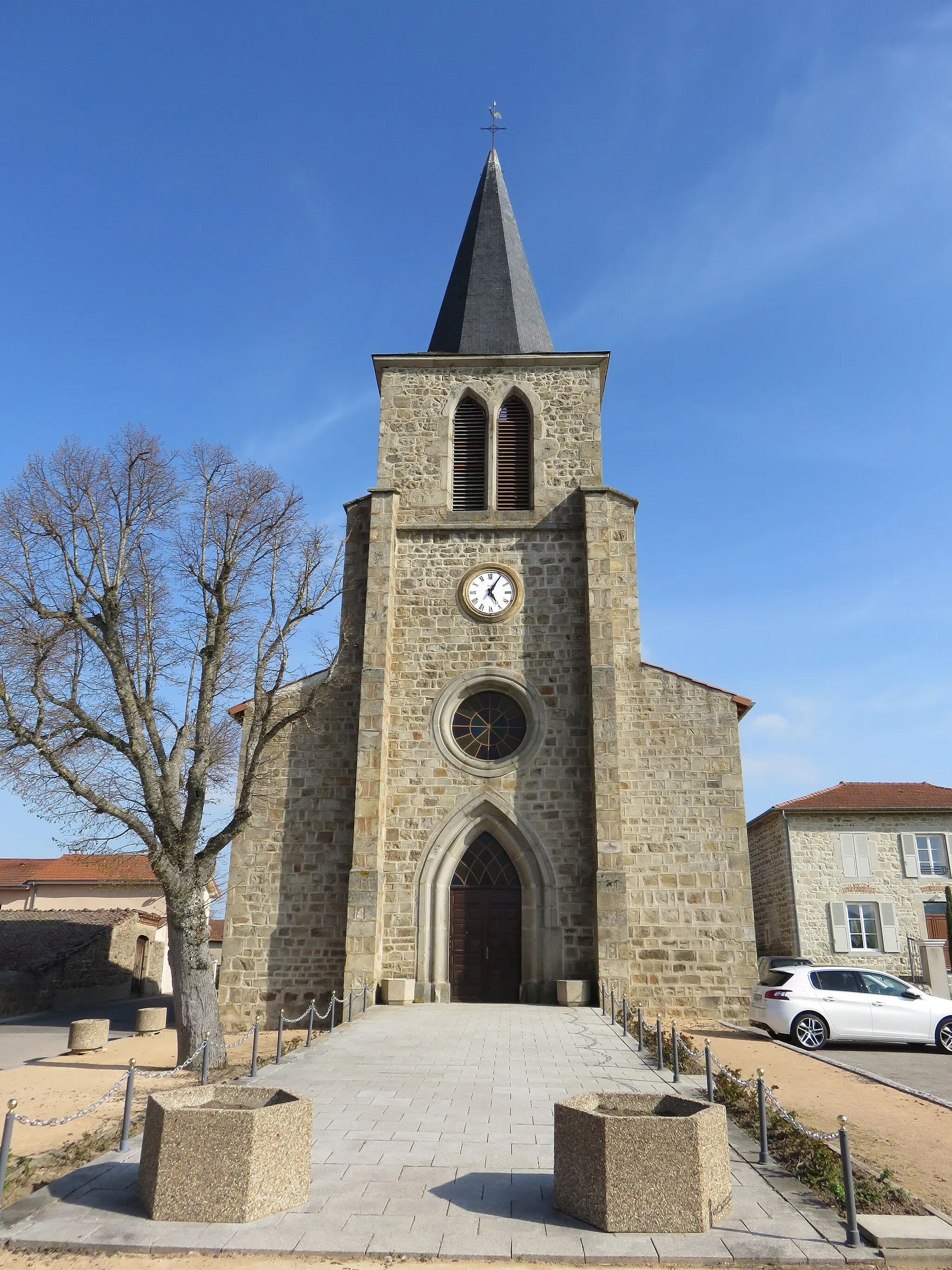 Photo showing: Église de Margerie-Chantagret, dans le département de la Loire.